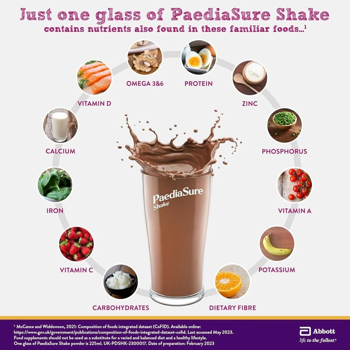 PaediaSure Shake Chocolate Flavoured Nutritional Supplement Powder for Kids 850g