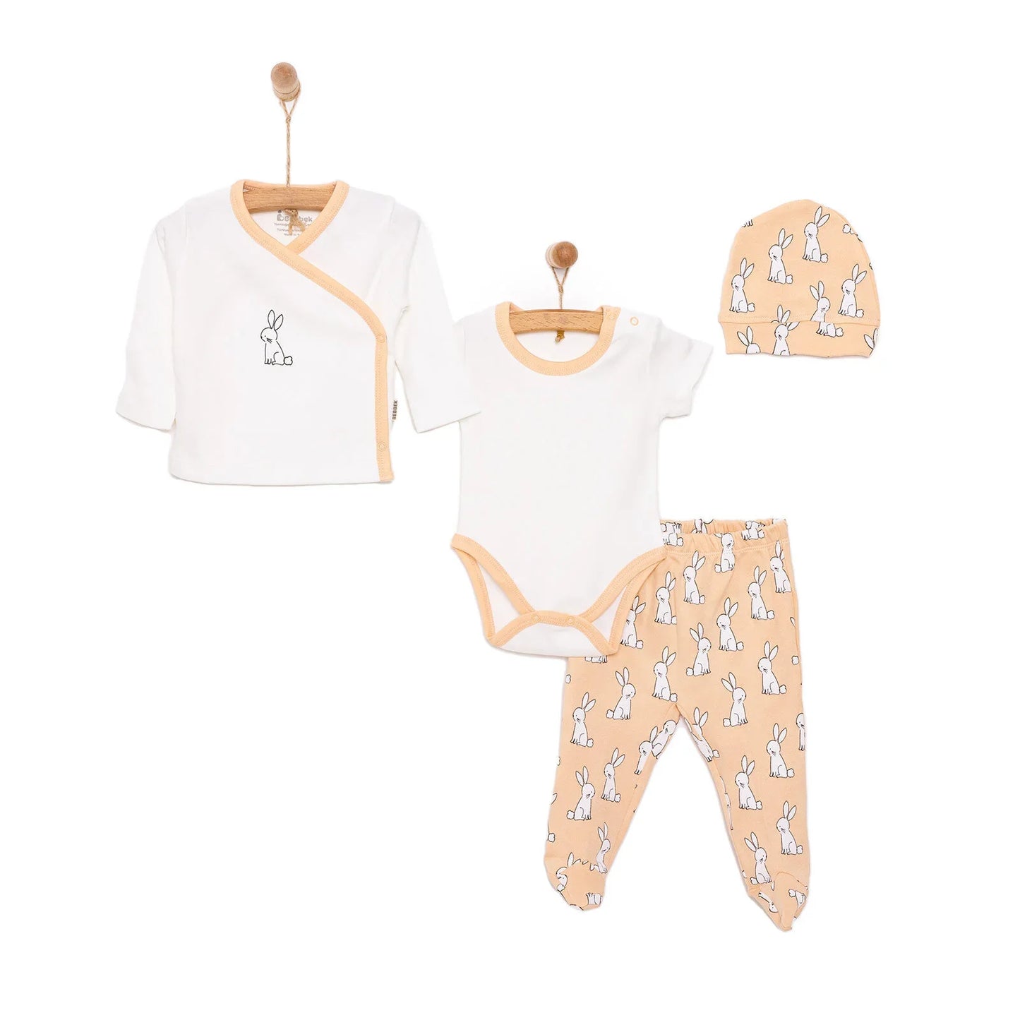 Bebbek Baby Boy 5 Pcs Newborn Starter Set - Ecru