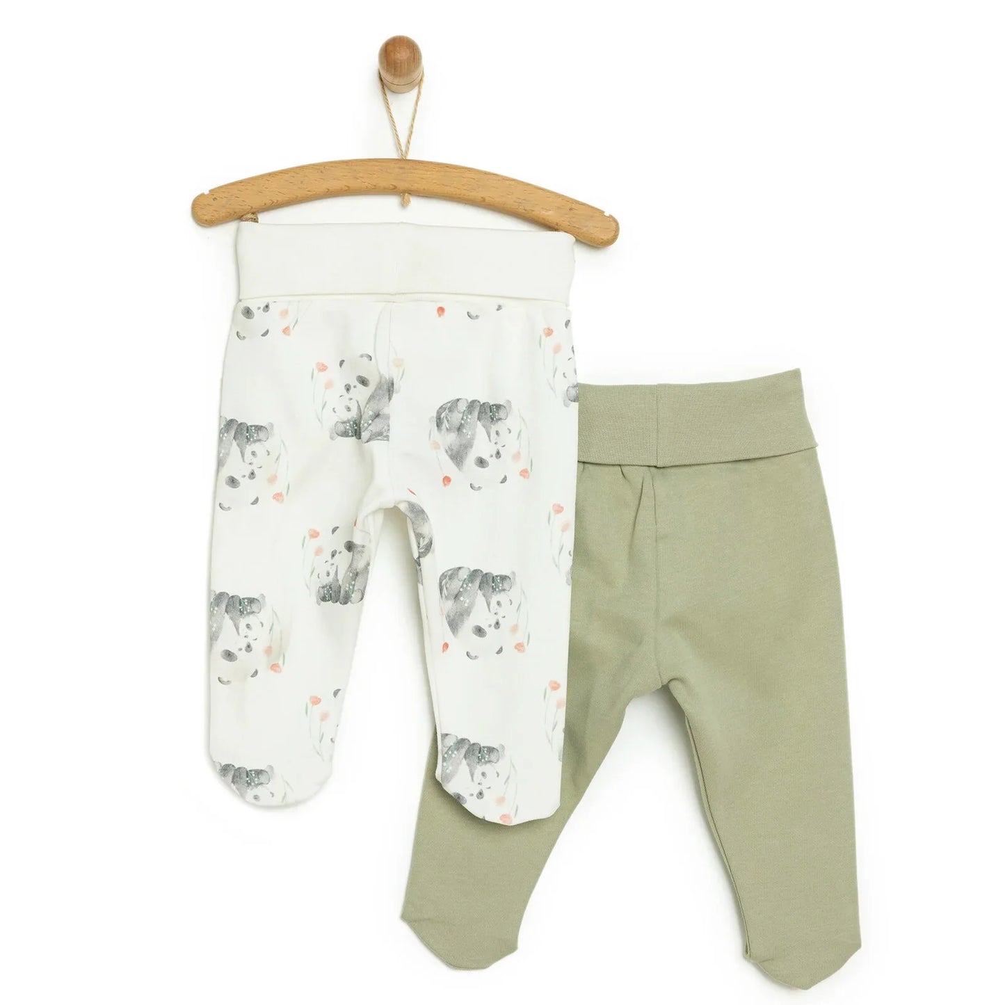 Tiffany 2 Piece Footed Bottom - Green