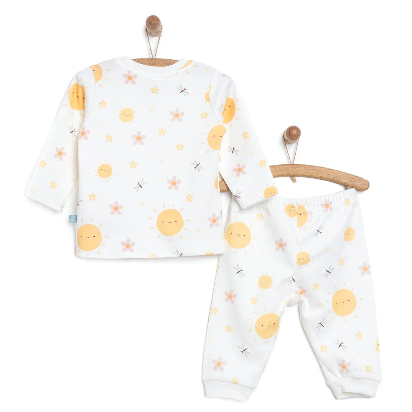Pambuliq Baby Girl Long Sleeve Pyjamas Set - Light Yellow