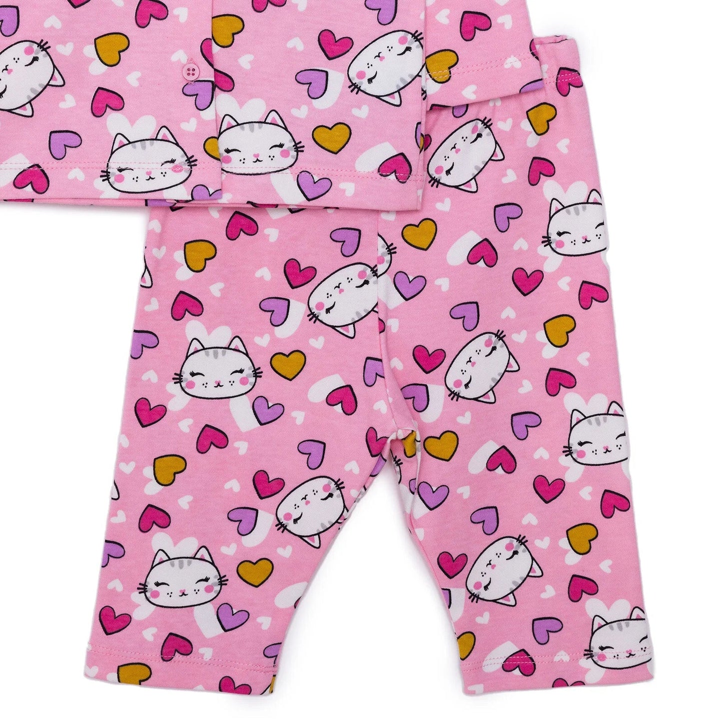 HelloBaby Girl Long Sleeve Pyjamas Set - Pink