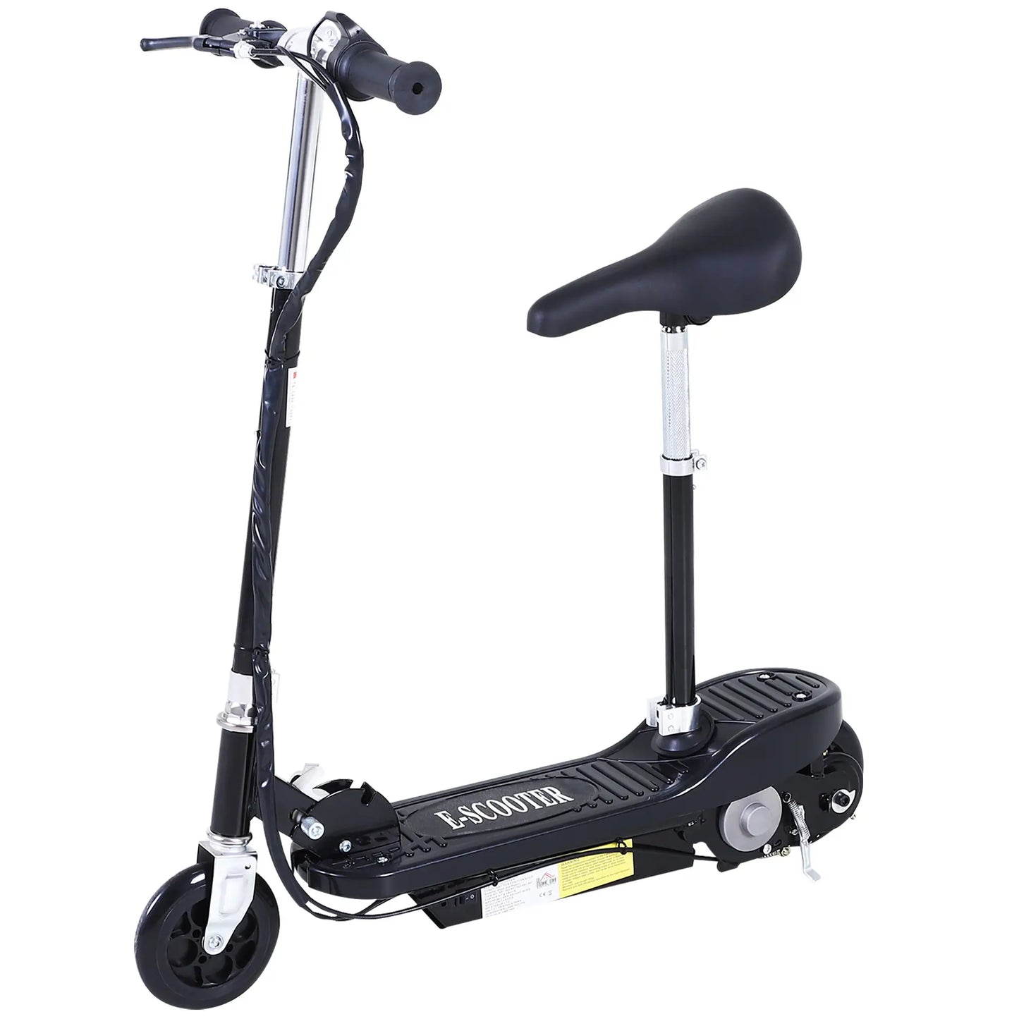 HOMCOM Outdoor Ride On Powered Scooter for kids Sporting Toy 120W Motor Bike 2 x 12V Battery in Black-0