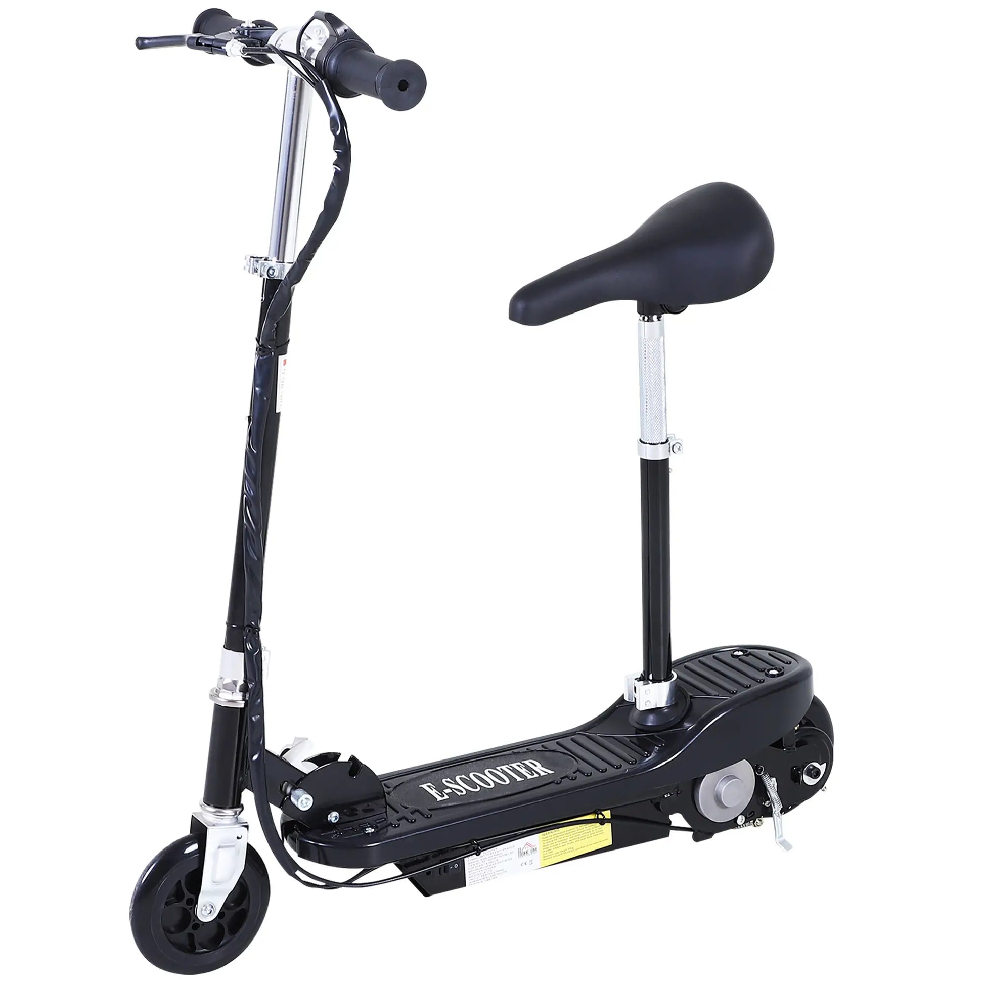 HOMCOM Outdoor Ride On Powered Scooter for kids Sporting Toy 120W Motor Bike 2 x 12V Battery in Black-0