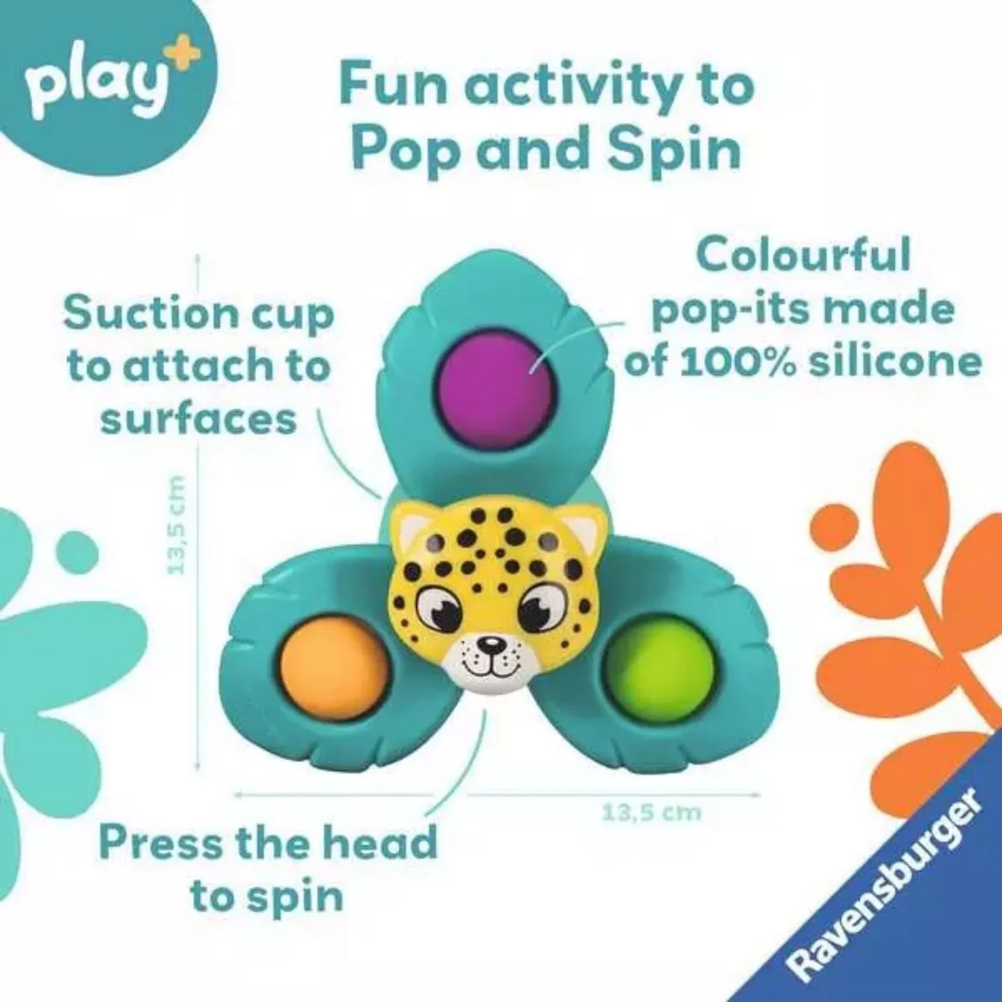 Play+ Spin & Pop Leopard