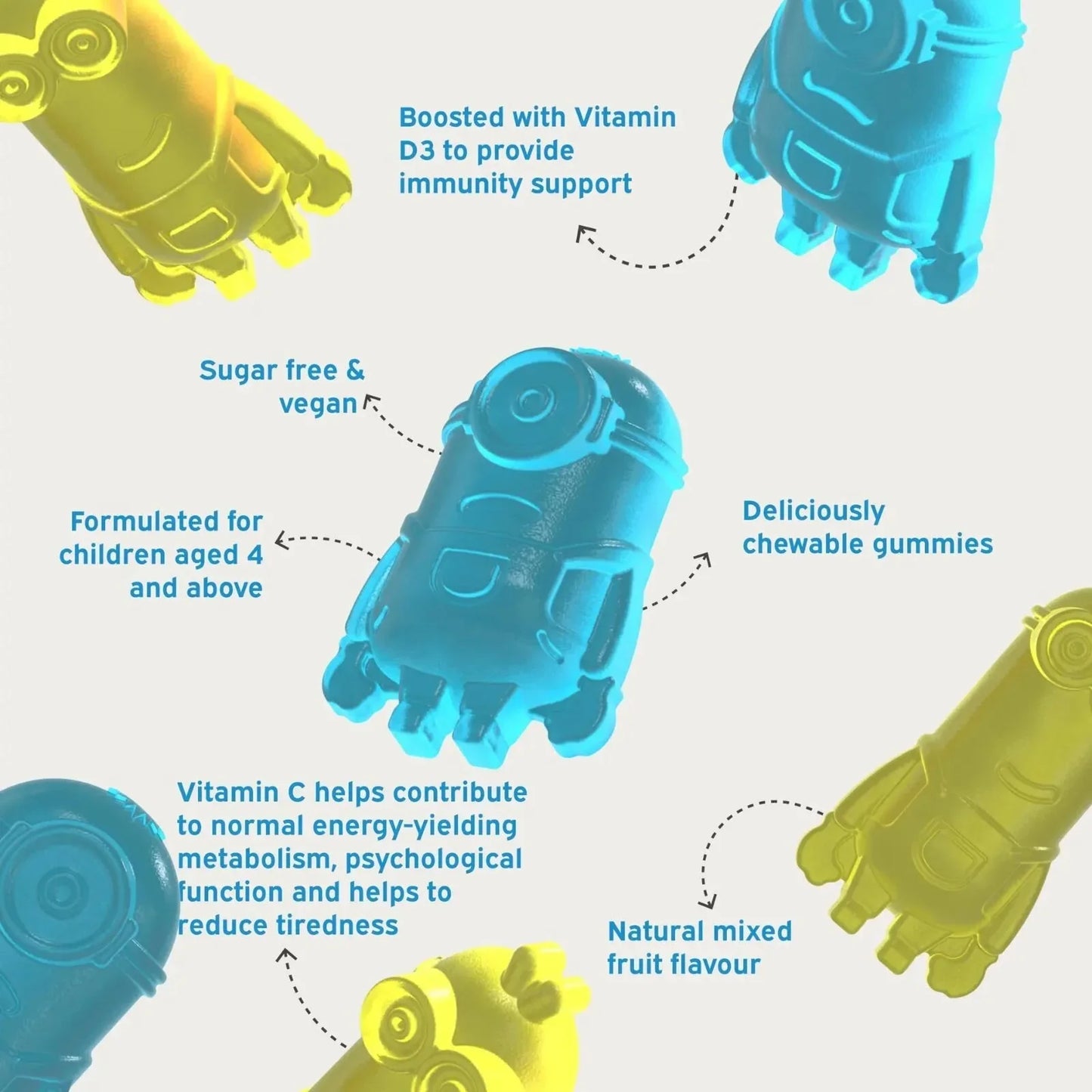 Nutriburst Minions Defence Dynamo Vitamins 4+ years 60 pcs