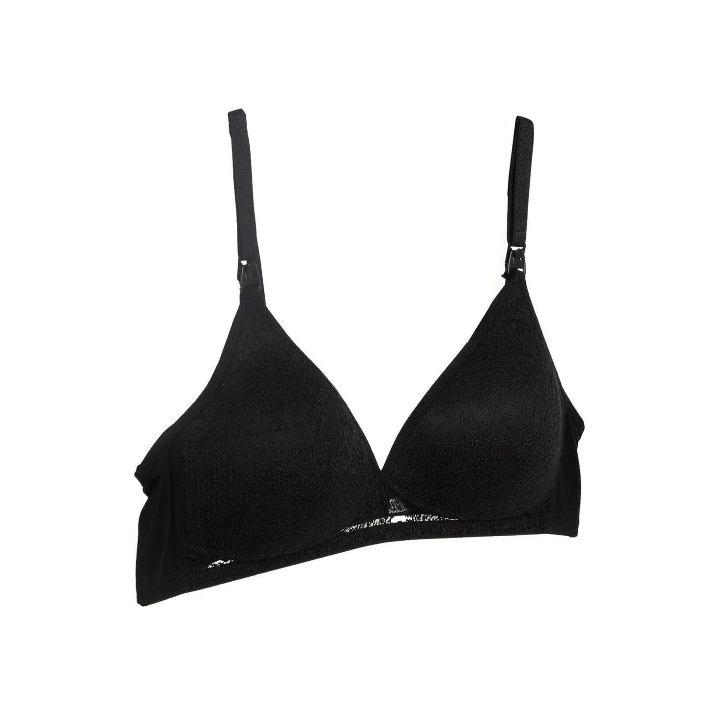 baby mom Padded Nursing Bra - Black