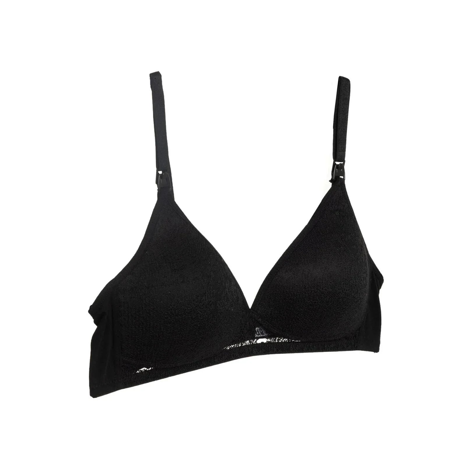 baby mom Padded Nursing Bra - Black