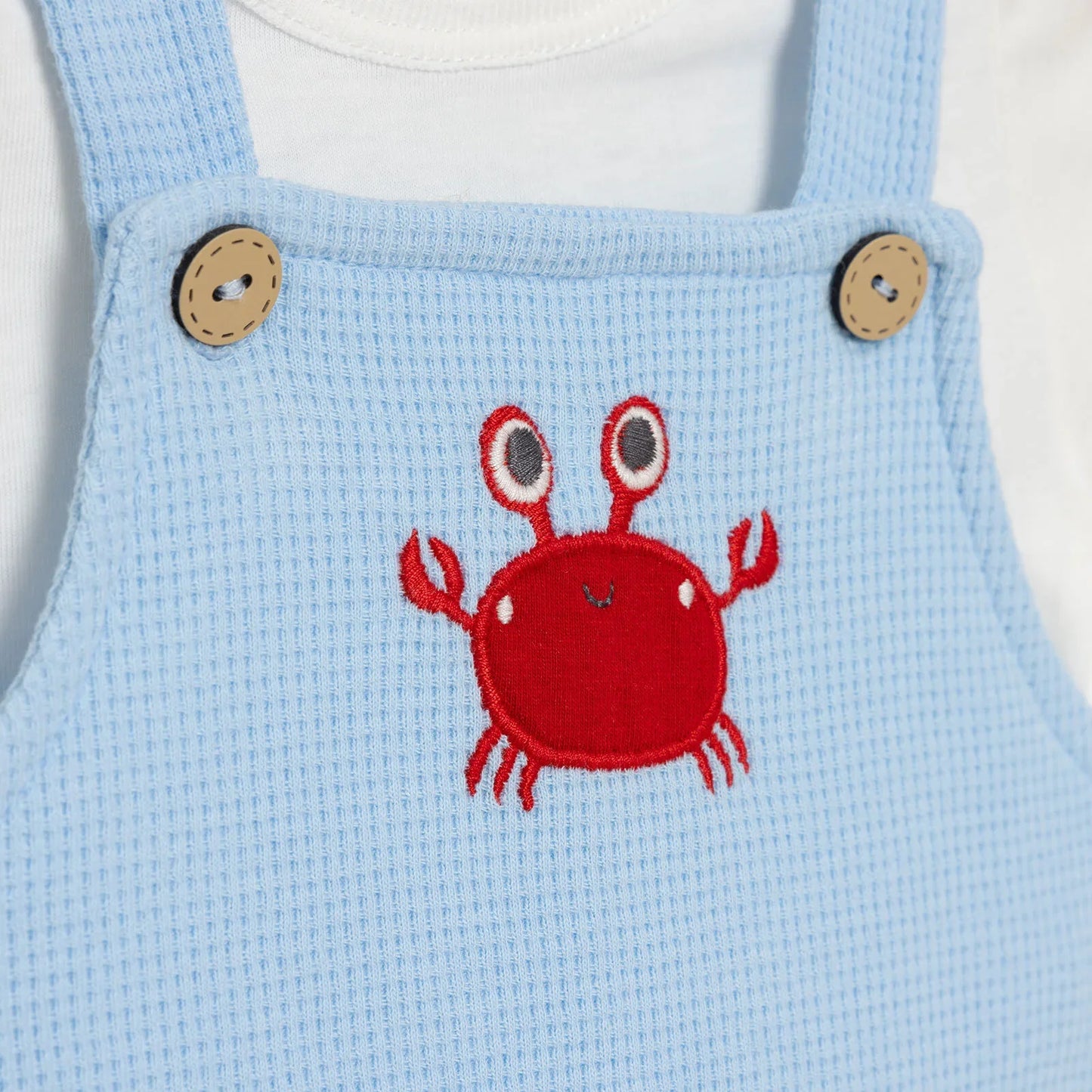 Bebbek Boy Overalls T-shirt - Ecru