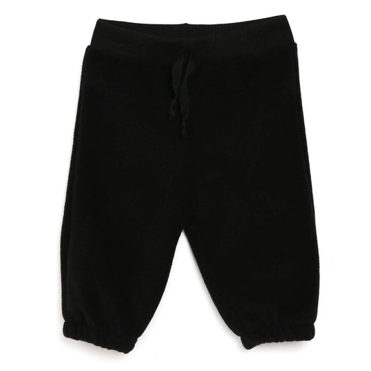 HelloBaby Basic Baby Boy Fleece Pants - Black