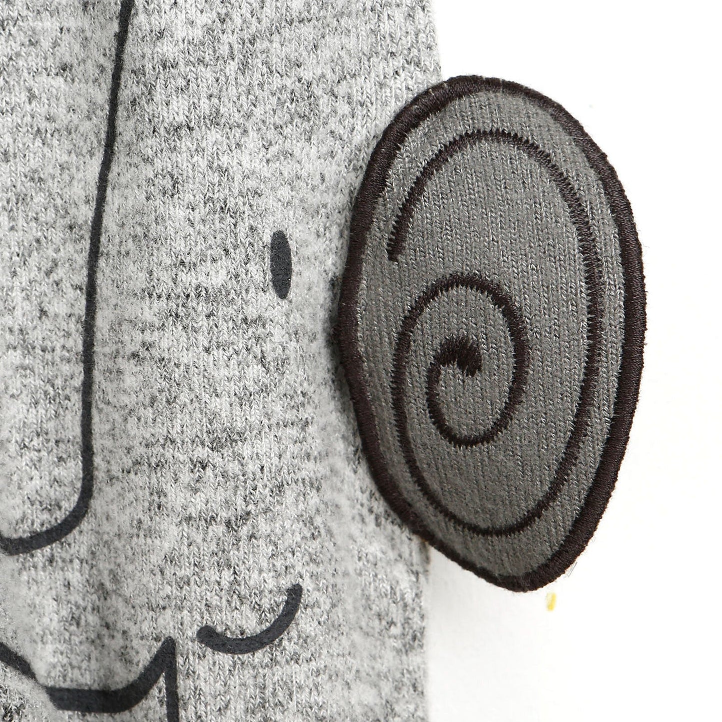 For My Baby Newborn Wild Overalls-Sweatshirt - Grey Melange