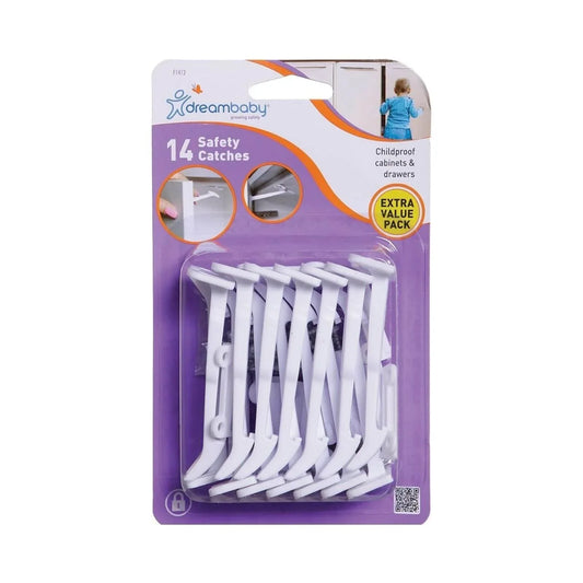 Dreambaby Wide-Grip Secure Catches Pack of 14