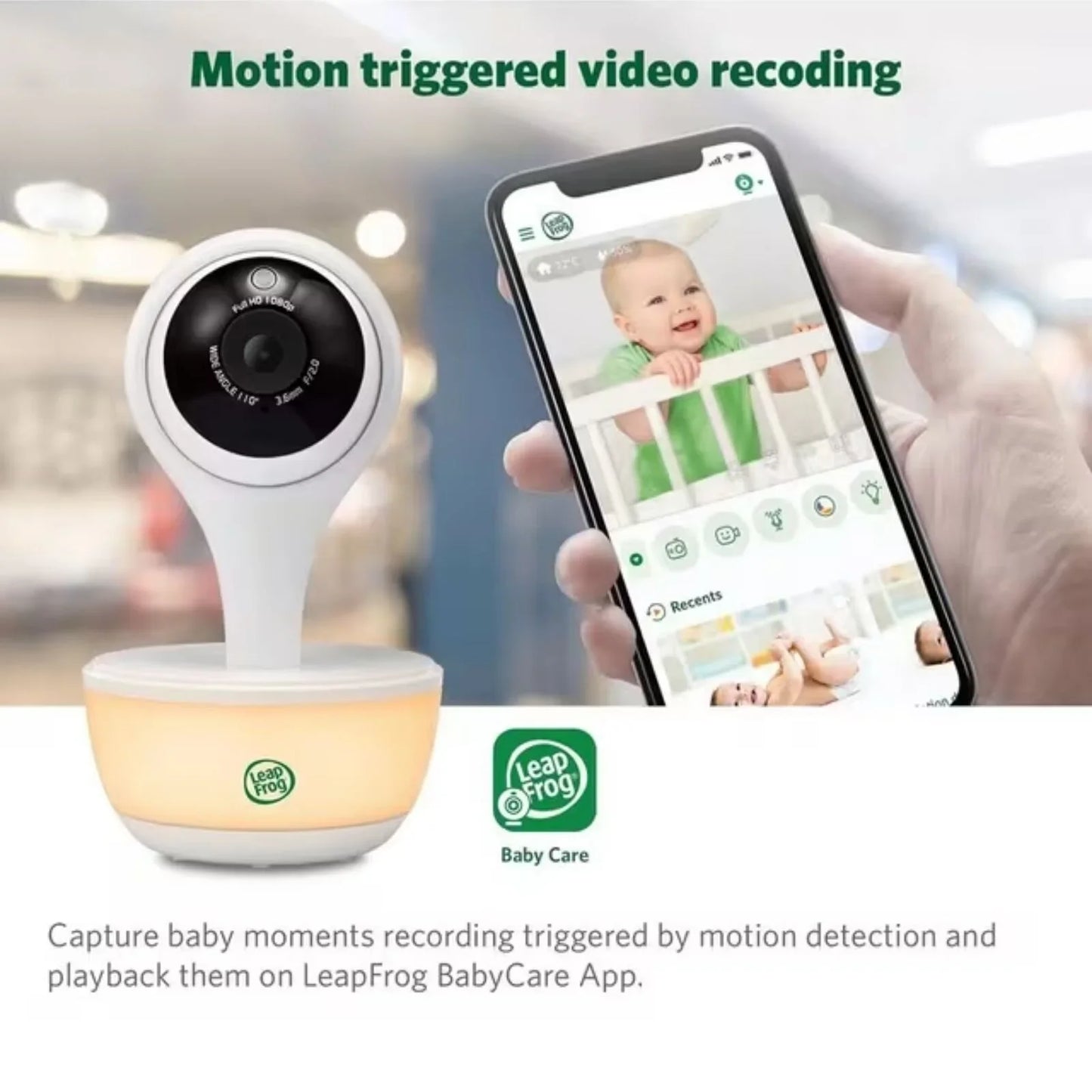 LeapFrog LF815HD Wi-Fi Smart 5" HD Video Baby Monitor