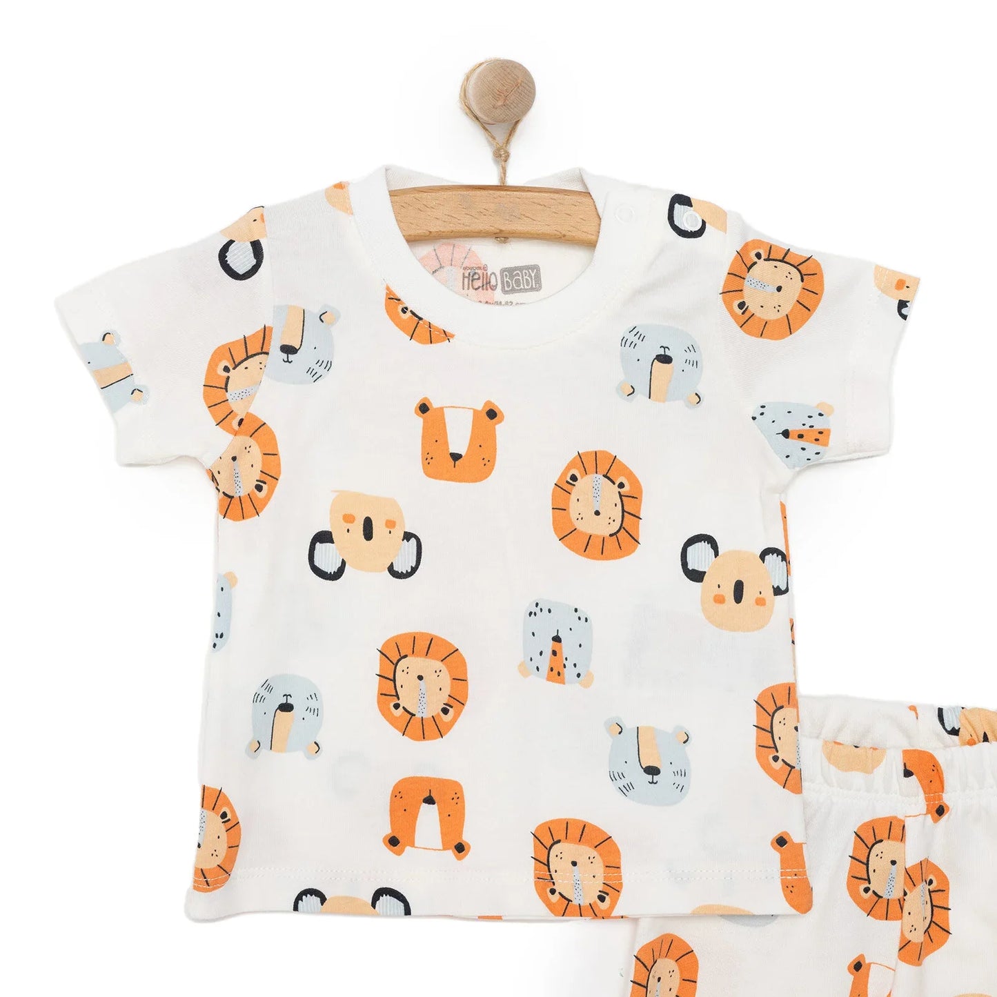 HelloBaby Boy Tshirt-Short - Ecru
