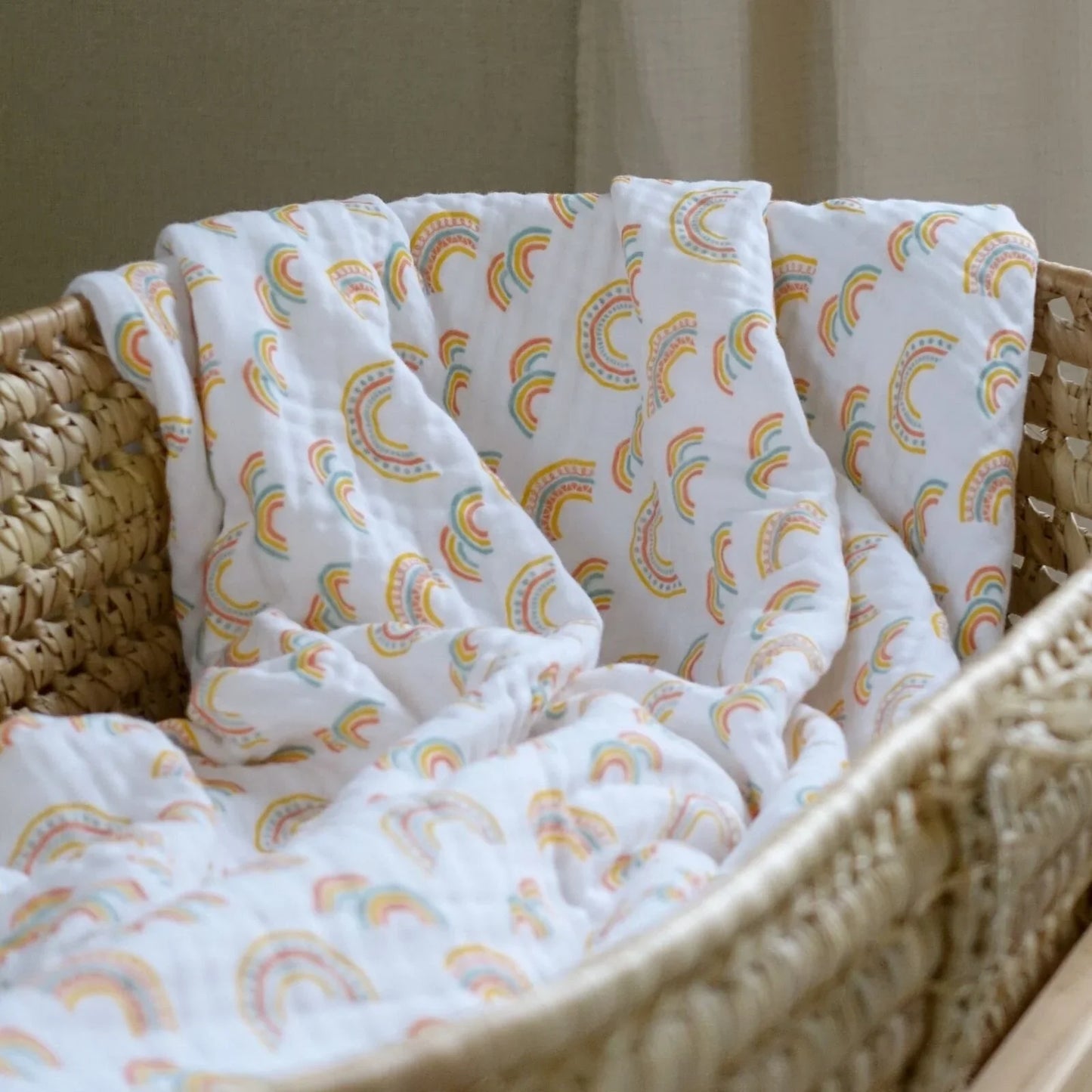 MuslinZ Muslin Blanket 120cm - Rainbow