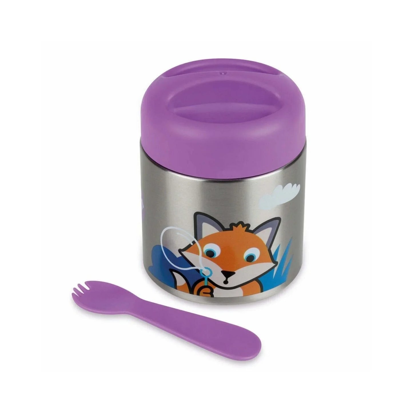 TUM TUM Thermal Food Flask with Magnetic Spork - Felicity Fox