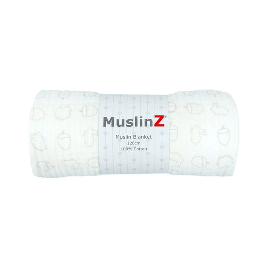 MuslinZ Muslin Blanket 120cm  - Woodland