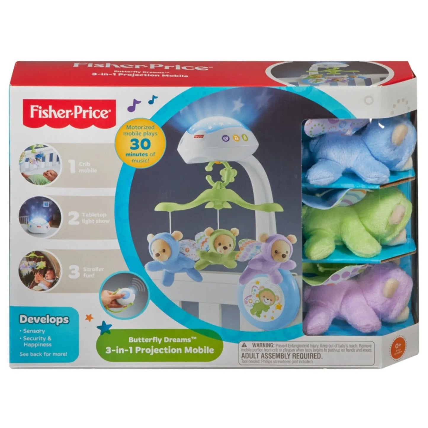 Fisher-Price Butterfly Dreams 3-in-1 Projection Mobile