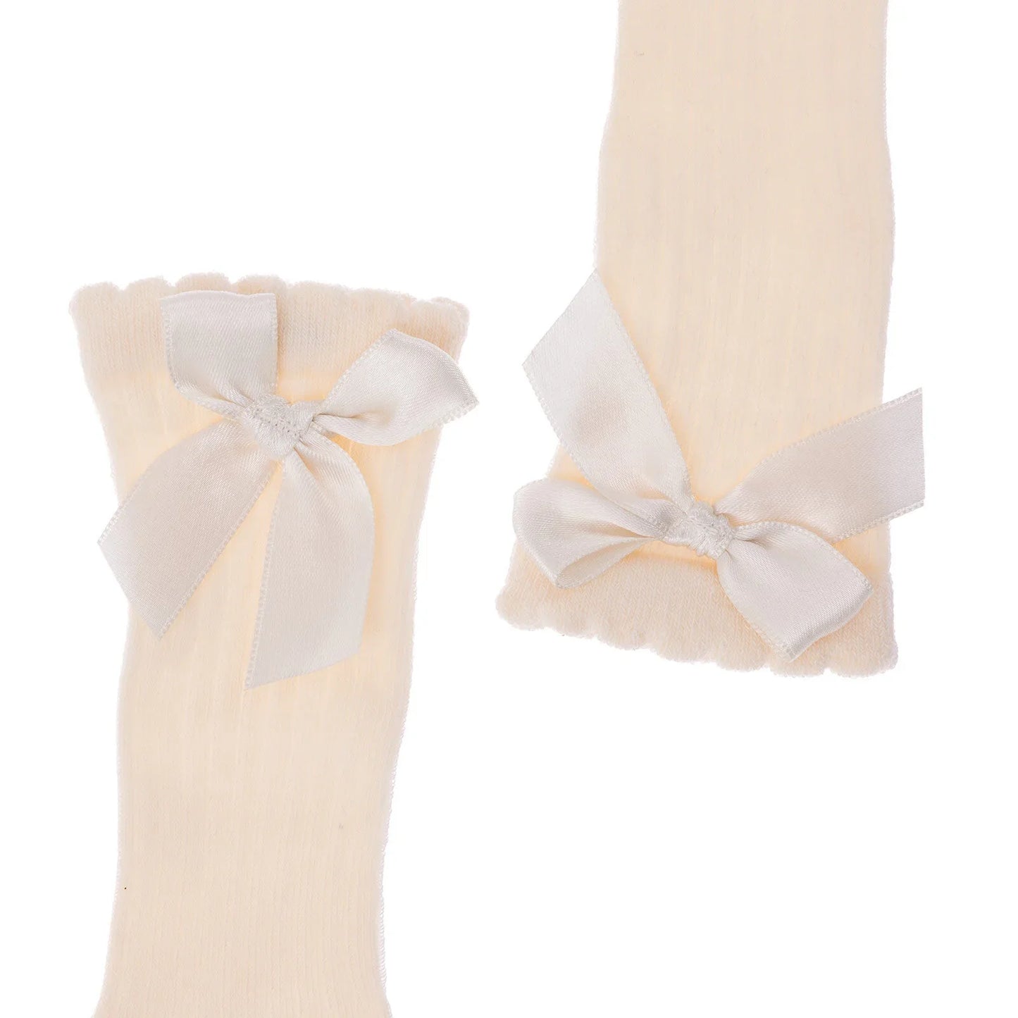HelloBaby Girl Knee Socks - Ecru