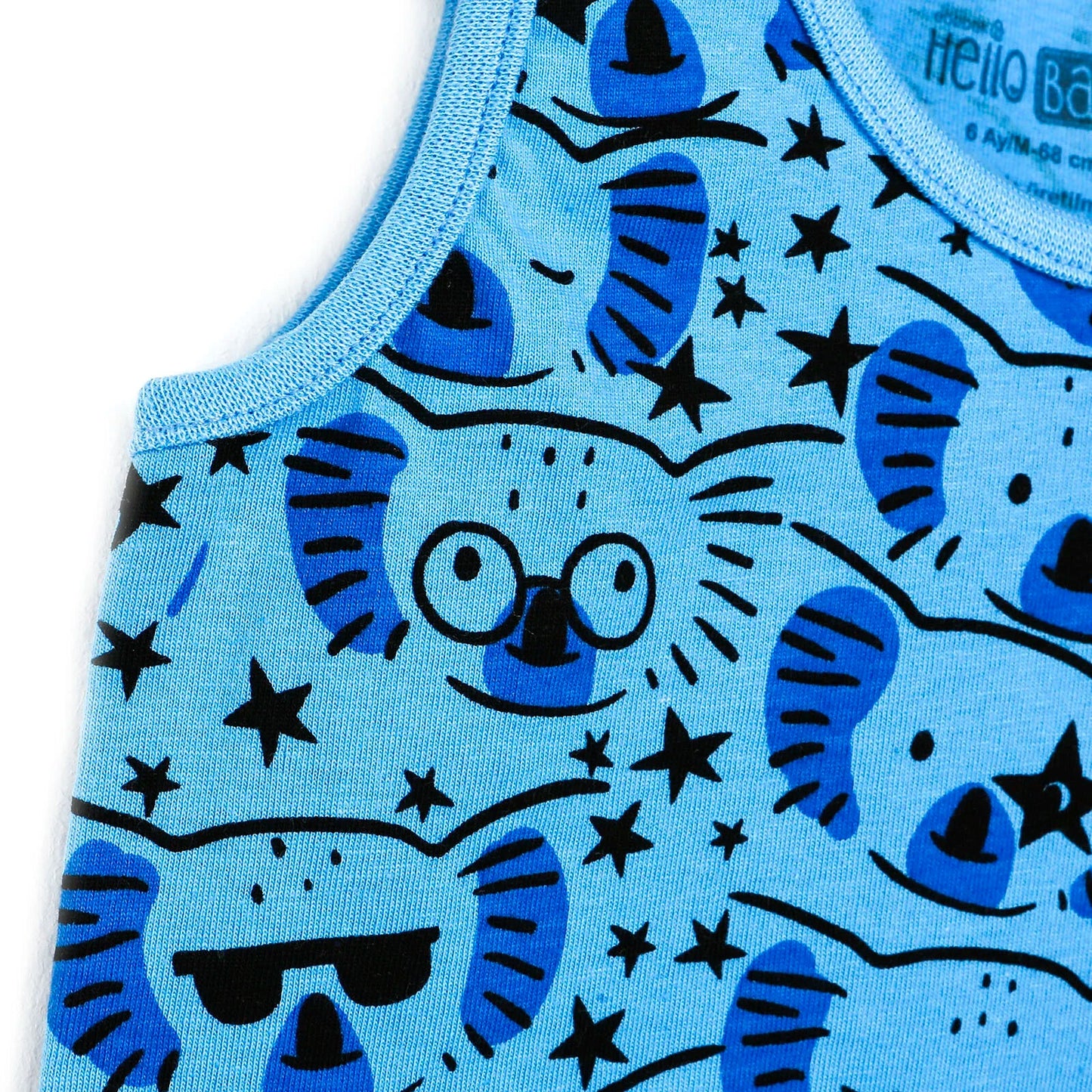HelloBaby Basic Baby Boy Tank Top - Light Blue