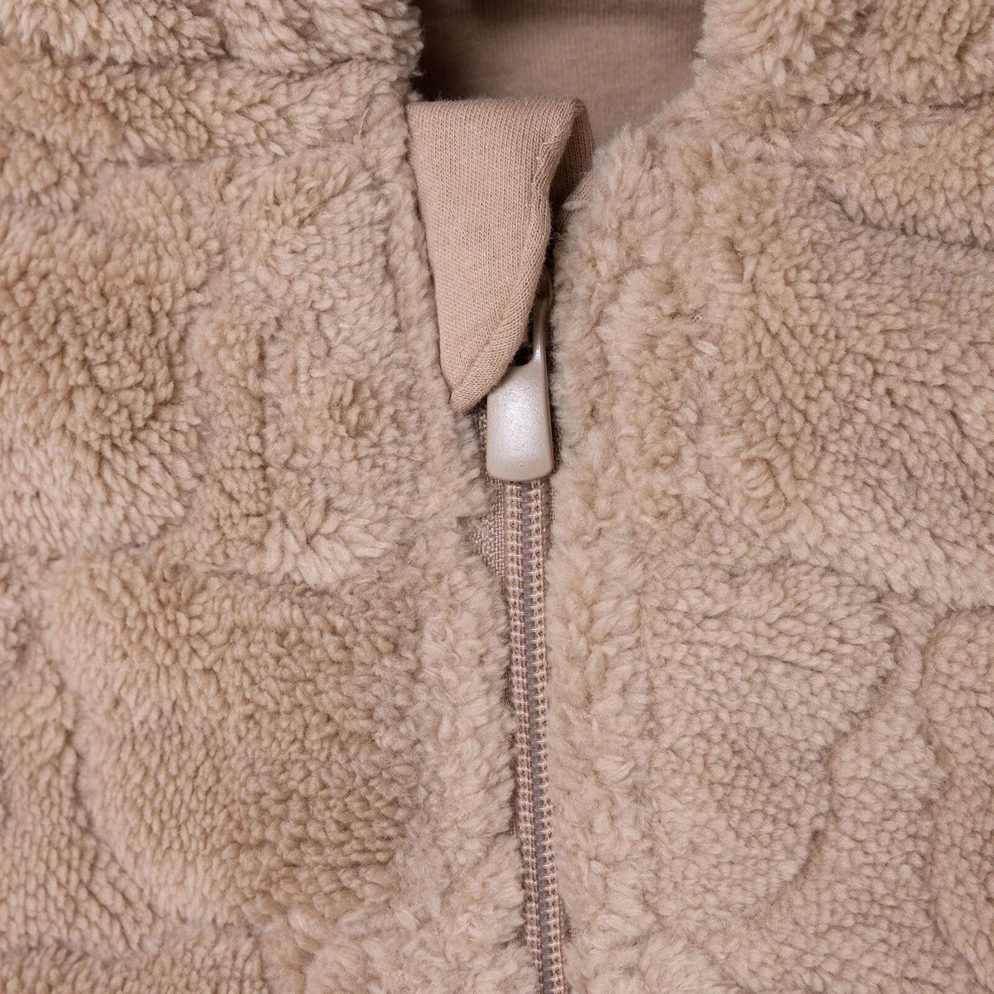 Midimod Newborn Welsoft Footless Jumpsuit - Beige