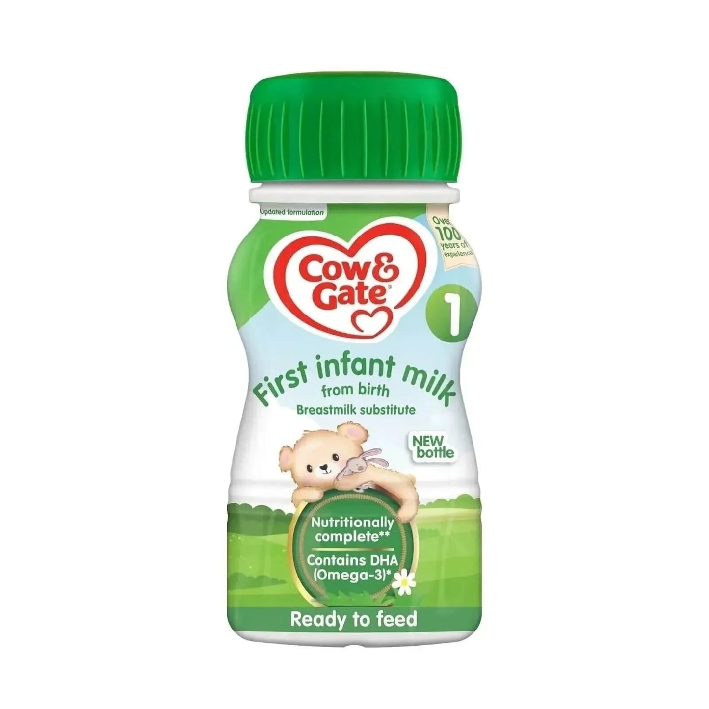 Cow & Gate 1 First Infant Ready to Feed Liquid Milk from Birth 200ml Pack of 12