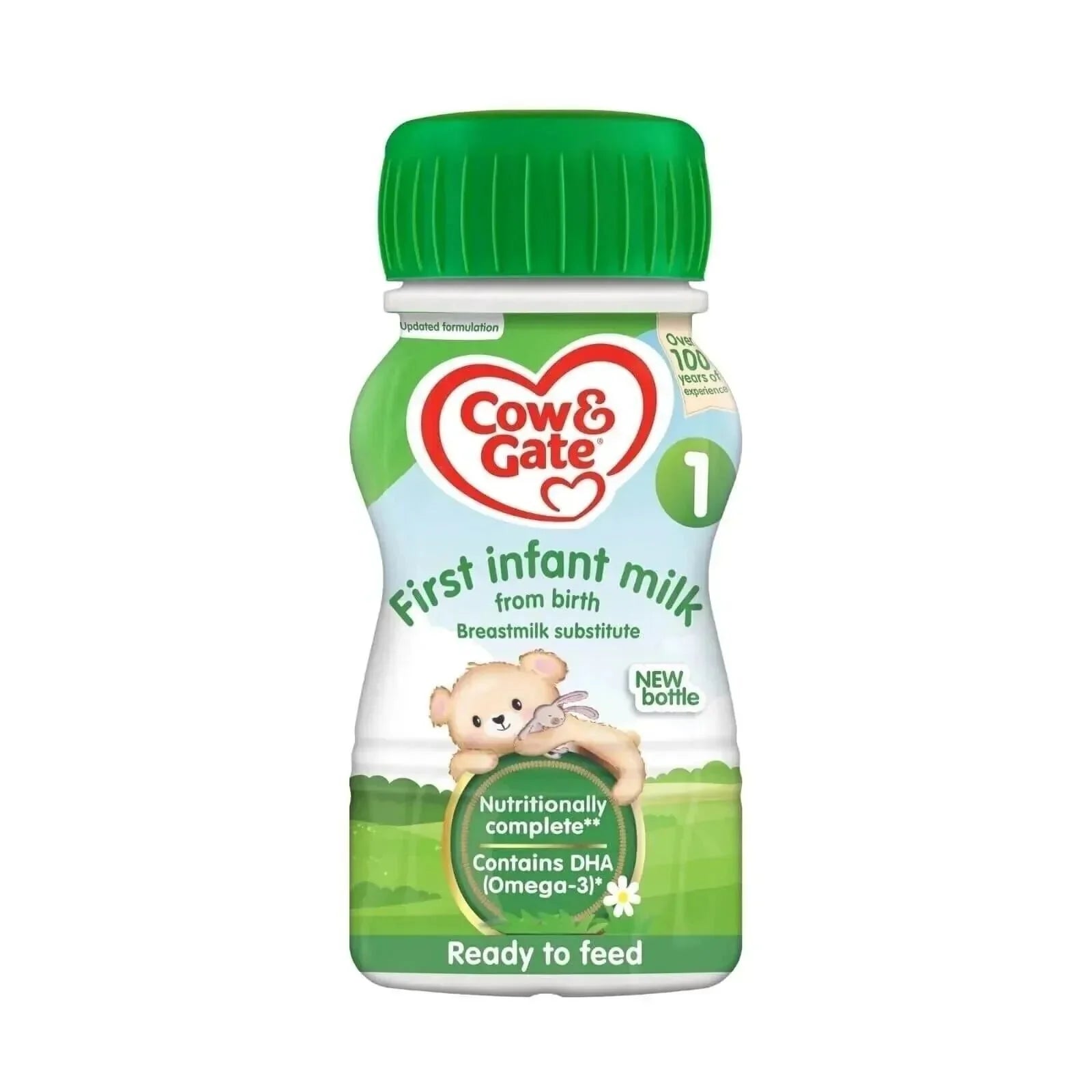 Cow & Gate 1 First Infant Ready to Feed Liquid Milk from Birth 200ml Pack of 12