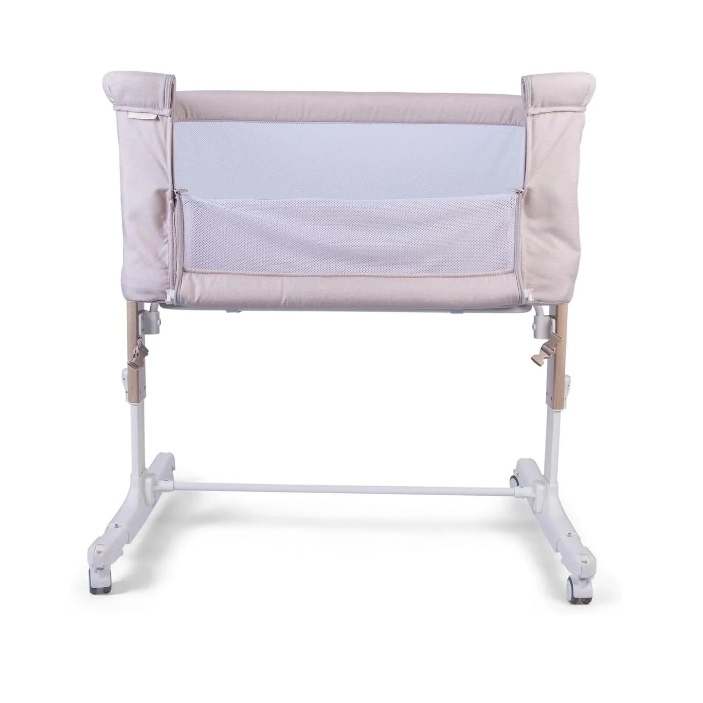 Red Kite Rockabye Bedside Crib - Oatmeal