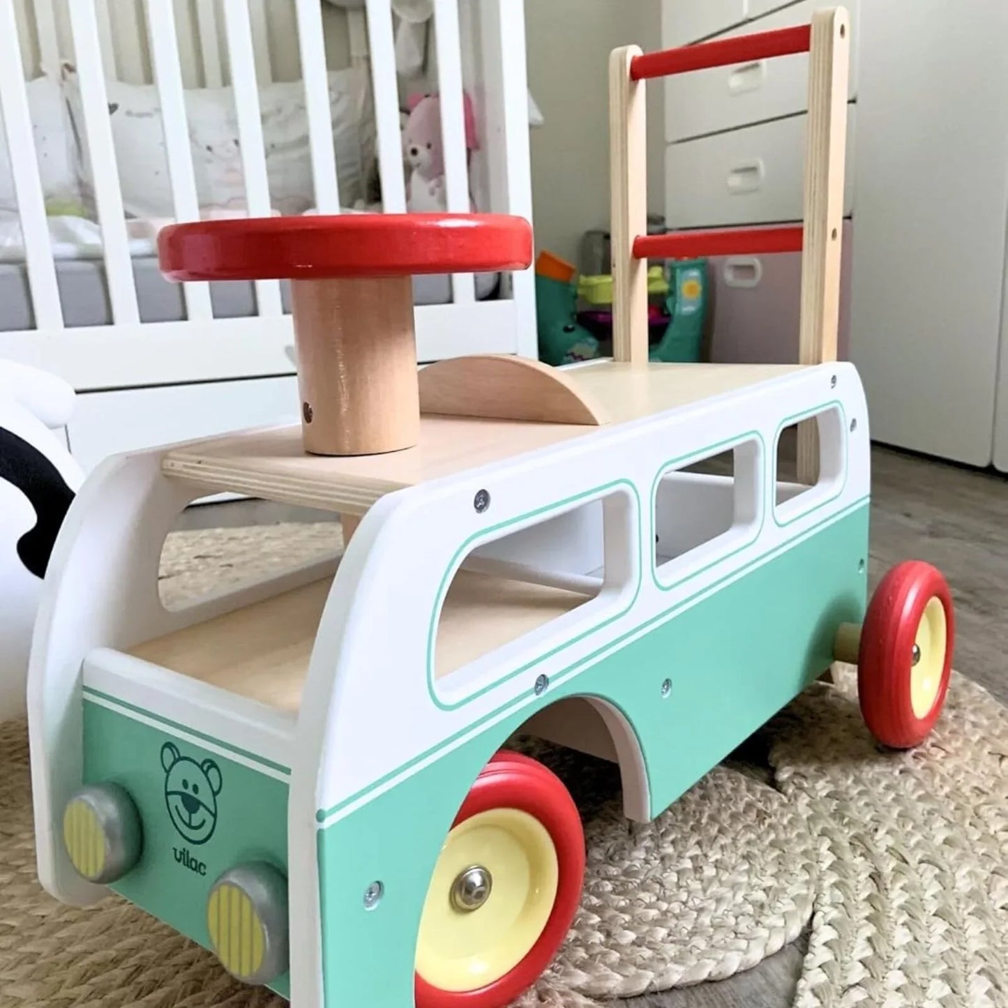 Vilac 2-in-1 Retro Wooden Camper Van