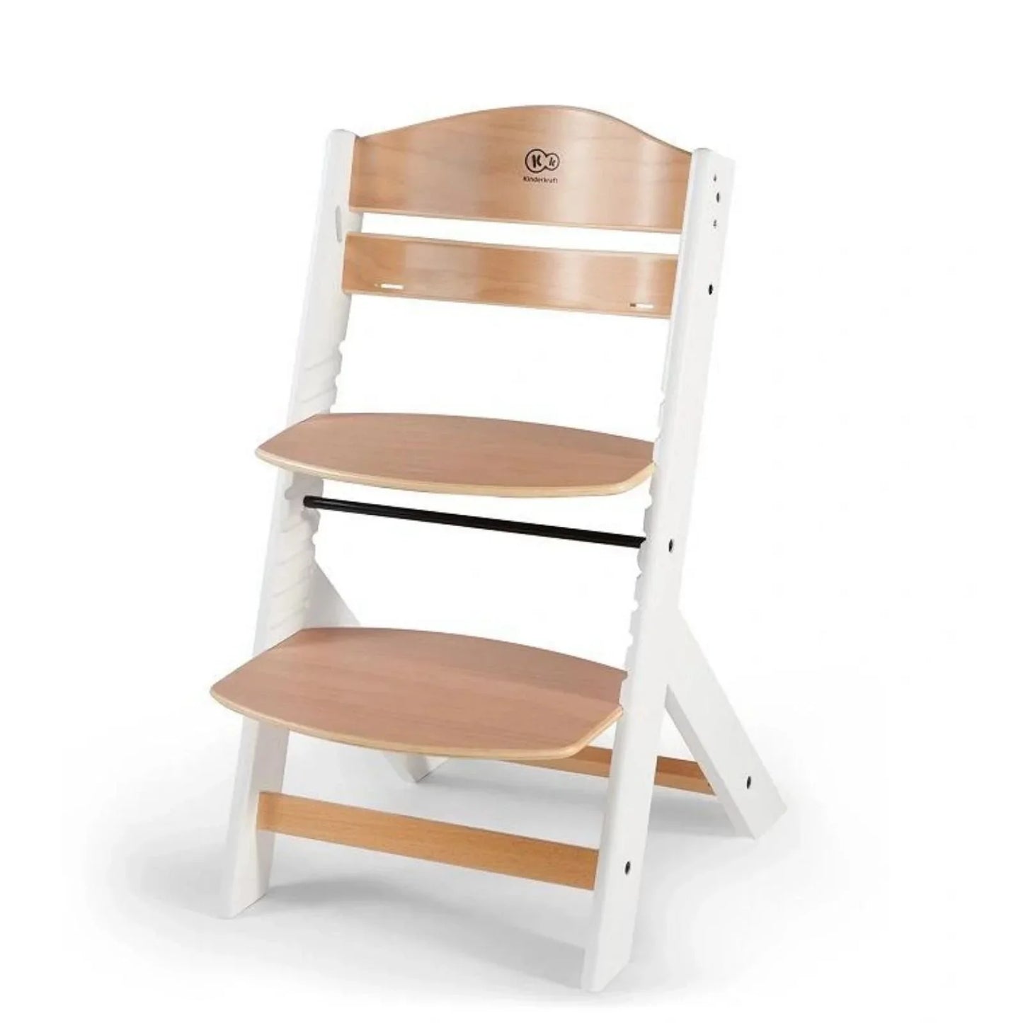 Outlet - Kinderkraft Enock Wooden Highchair - Wooden White
