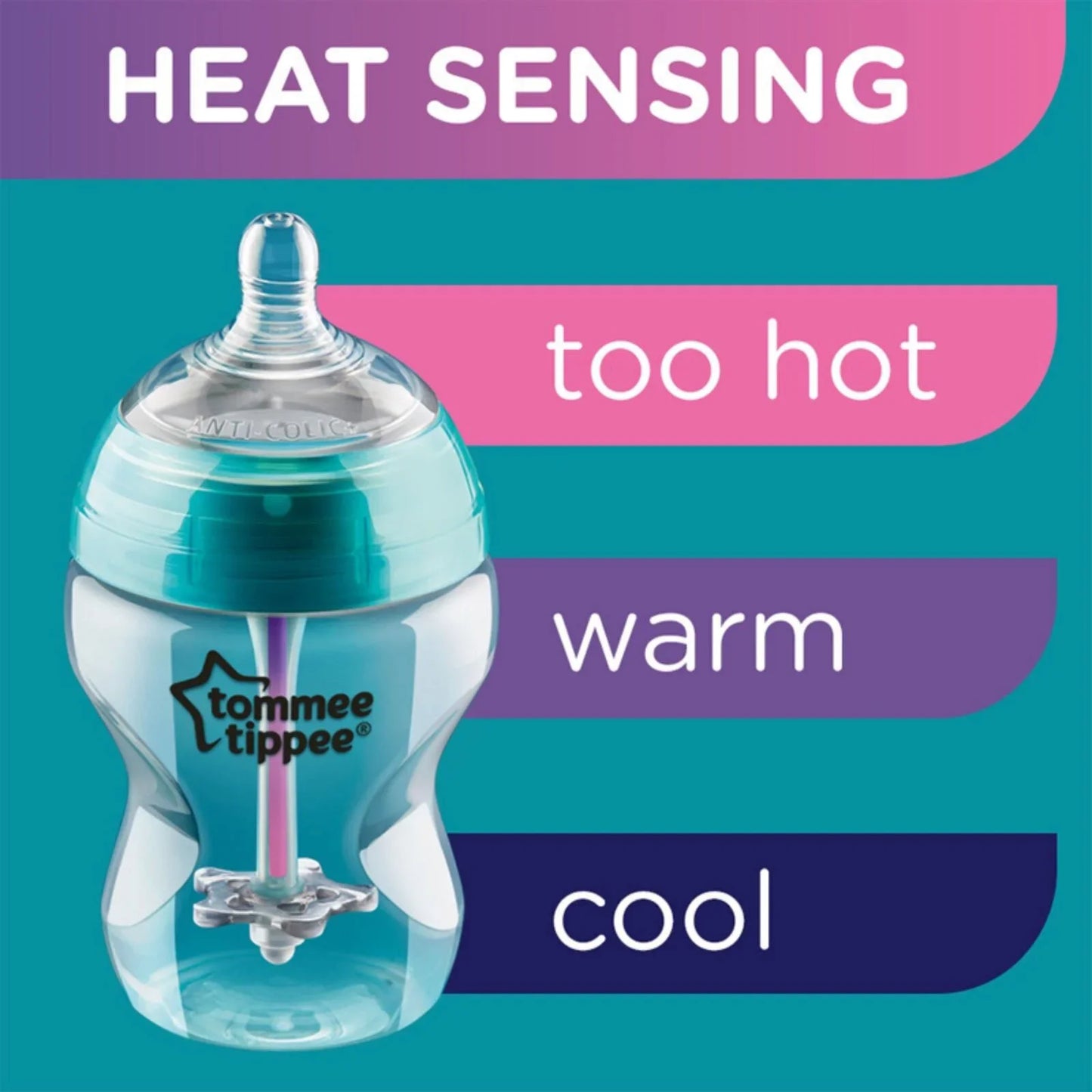Tommee Tippee Advanced Anti-Colic Bottle Sky 260ml Pack of 3