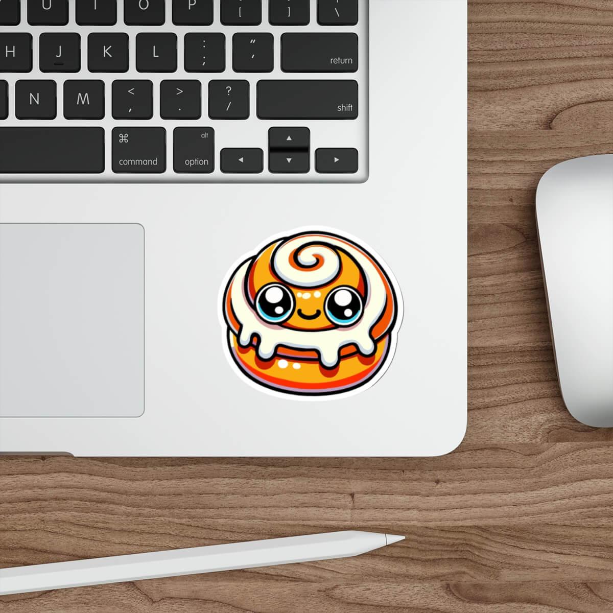 Charming Cinnamon Bun Vinyl Sticker