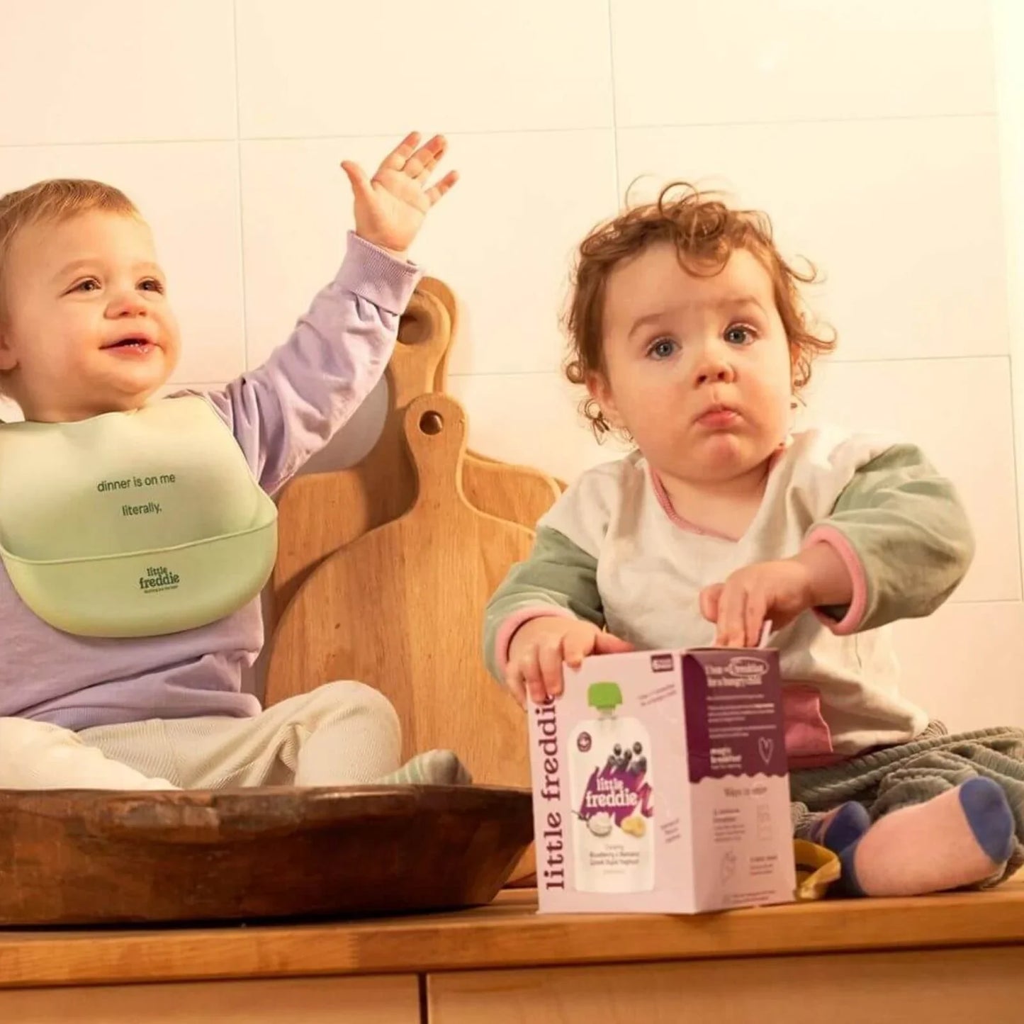 Little Freddie Organic Blueberry & Banana Yoghurt Baby Food Pouch Multipack 6+ months 600g (6x100g)