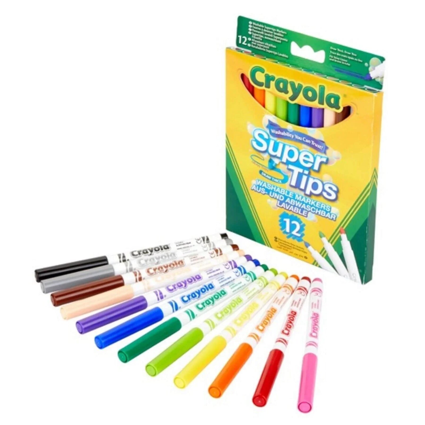 Crayola 12 Bright Supertips