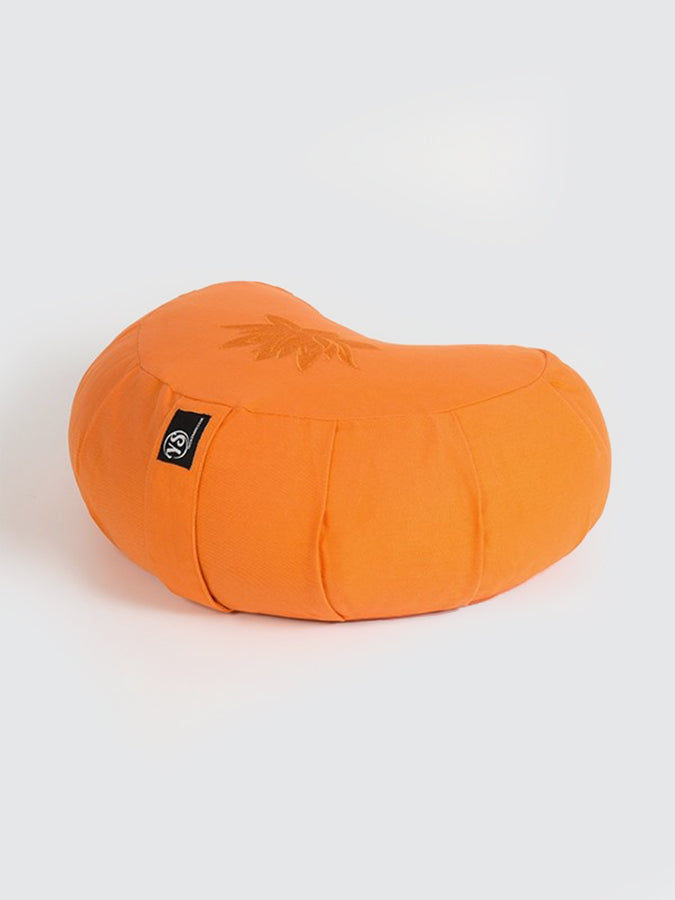 Yoga Studio GOTS Organic Cotton Crescent Lotus Zafu Buckwheat Cushion