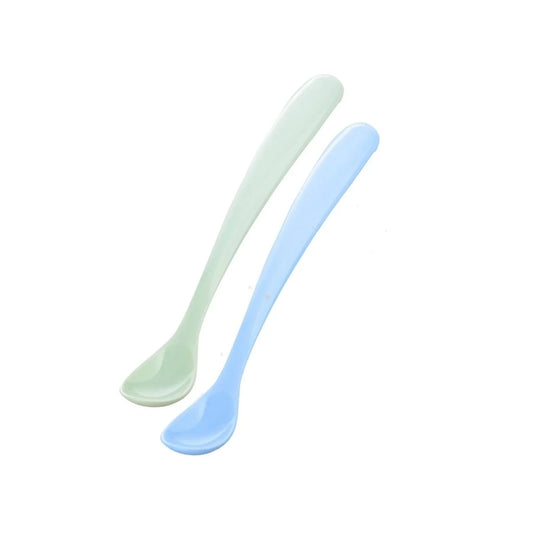 Mamajoo Silicone Spoons with Case Pack of 2 - Green & Blue