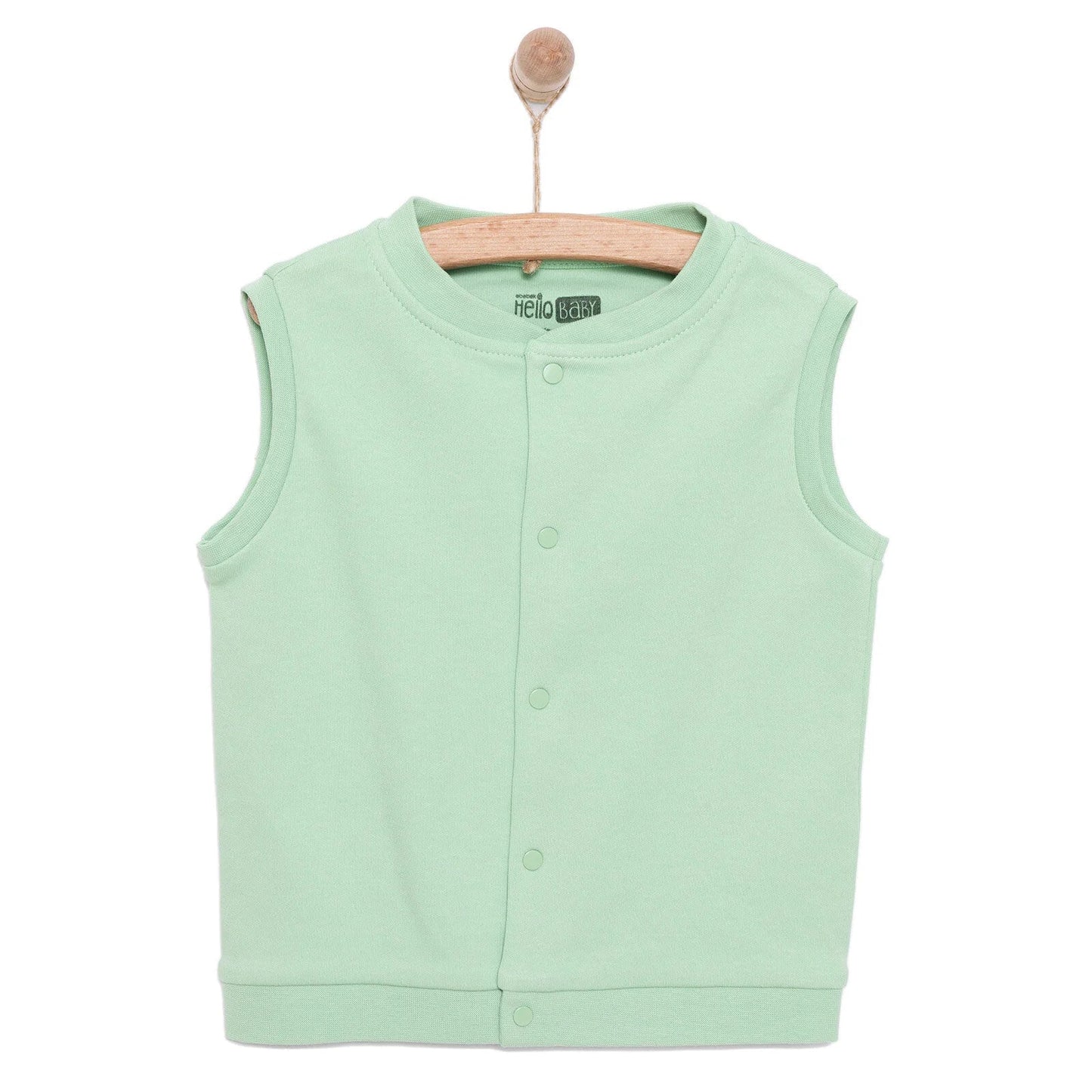 HelloBaby Baby Boy Ribbed Cardigan - Green