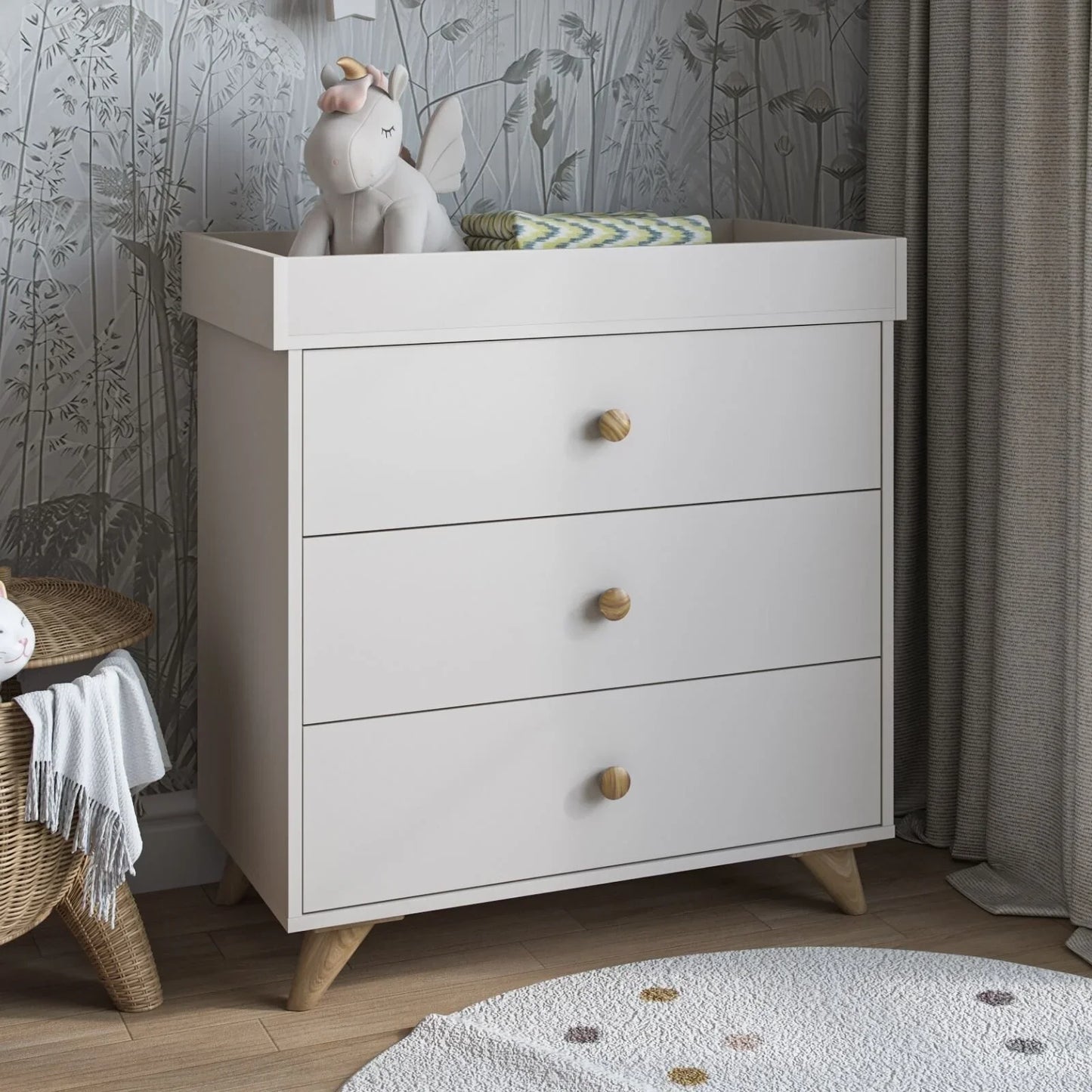 Shefa Kids 890 Changing Dresser - Cashmere Beige