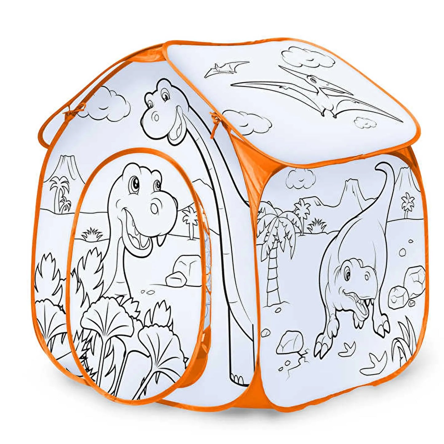 One For Fun Colour Your Own Play Tent - Dinosaur