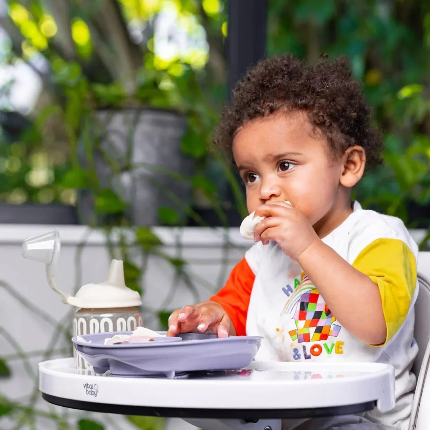 Vital Baby Nourish Power Suction Plate - Natural Grape