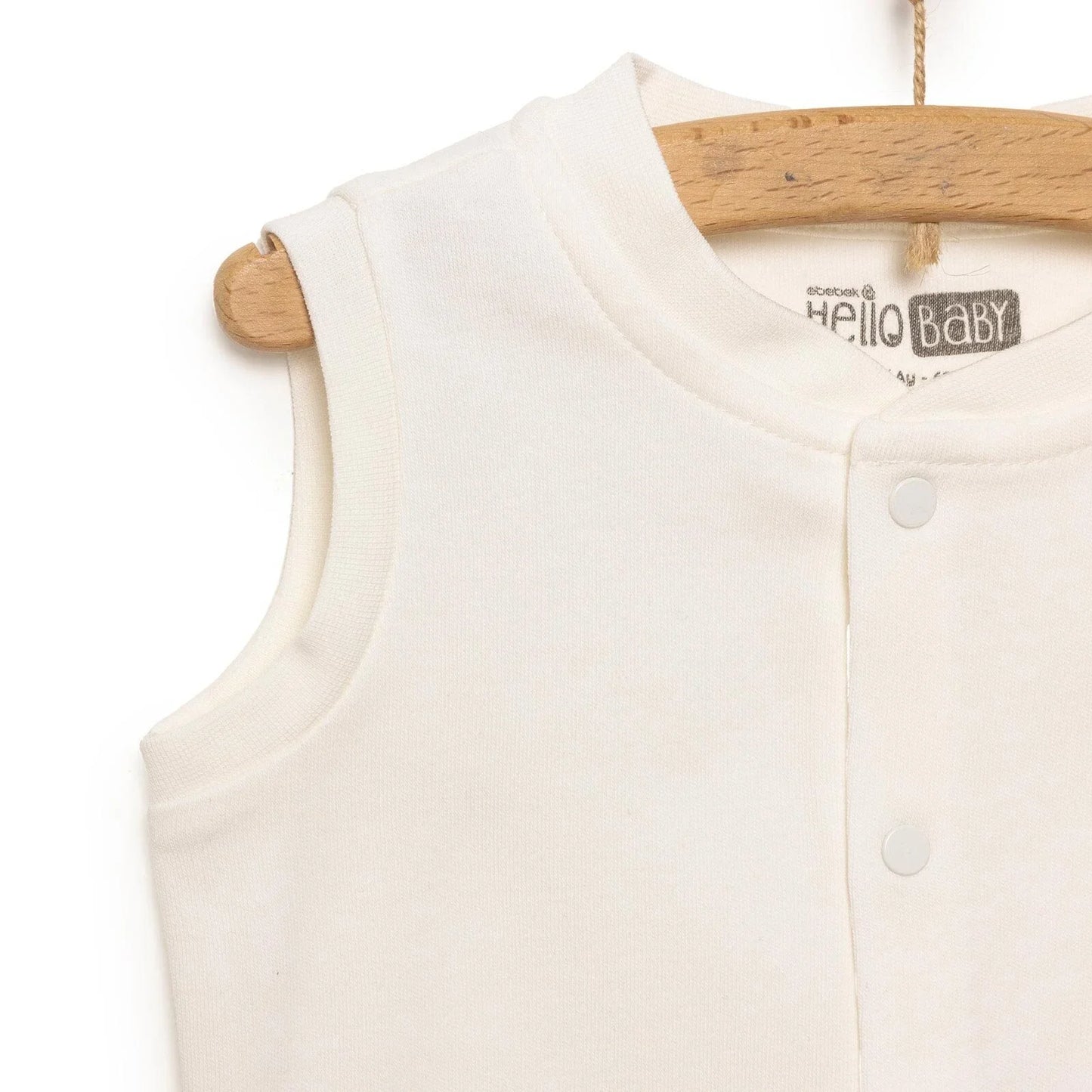 HelloBaby Baby Boy Ribbed Cardigan - Ecru