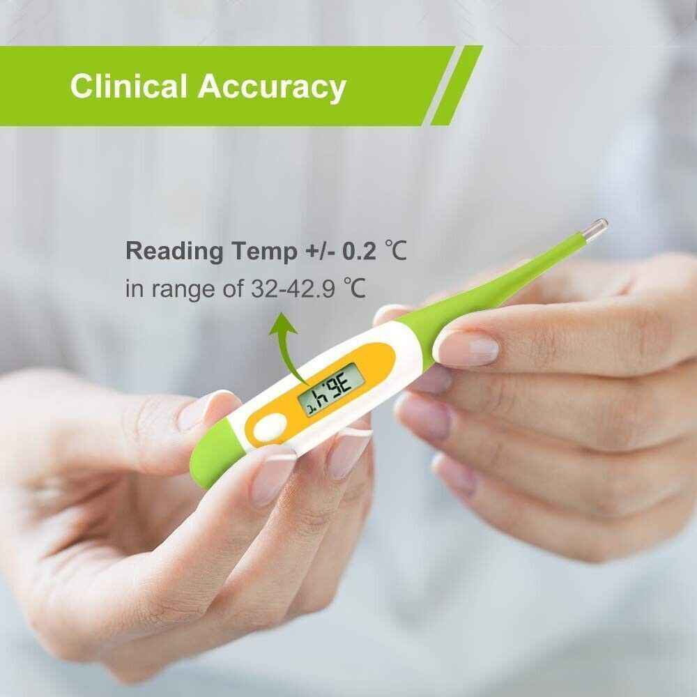 Digital Oral Thermometer, Rectal or Underarm Body Temperature, Baby, Adult,Child