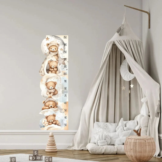 Live Vida Sleeping Bear Height Chart Sticker