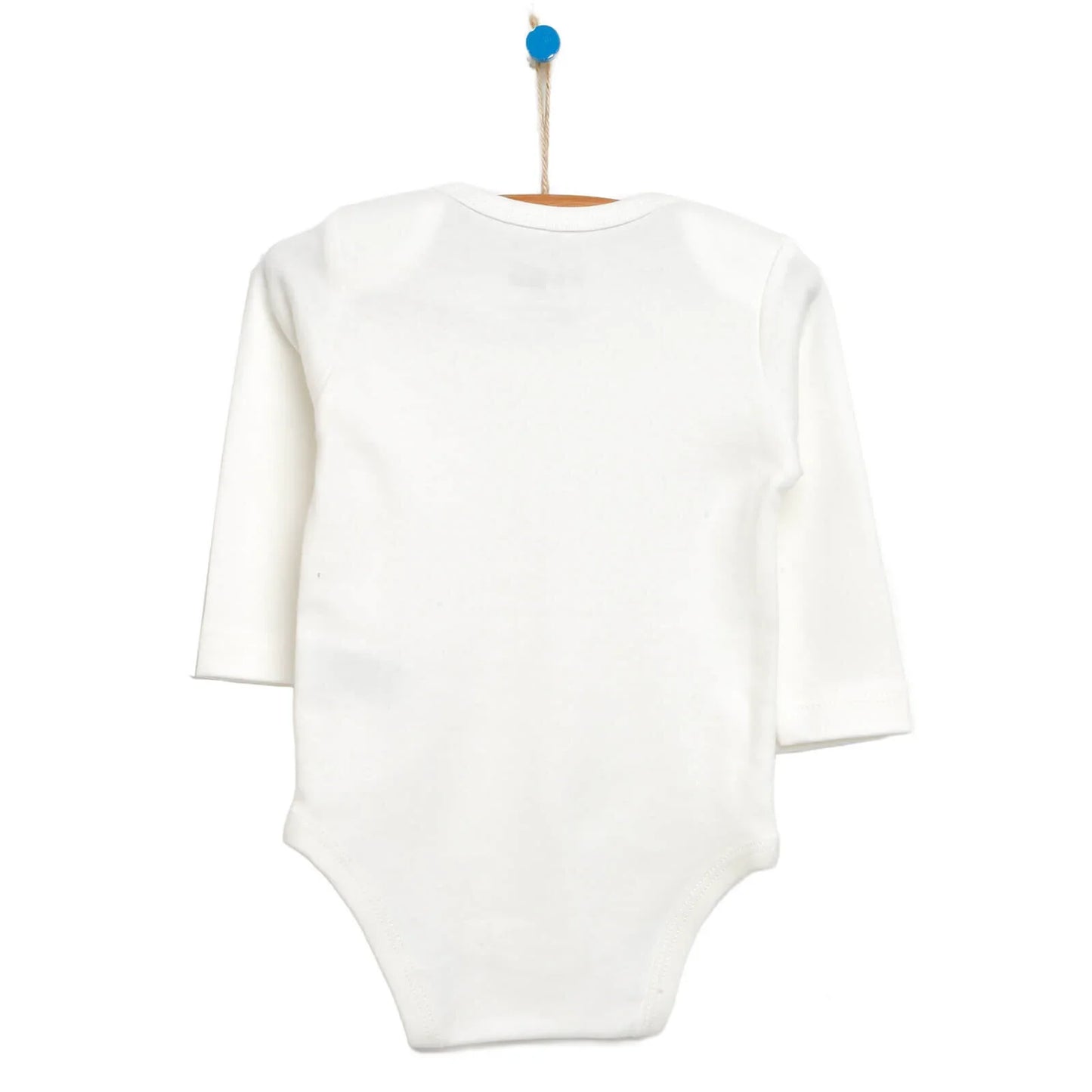 HelloBaby Long Sleeve Bodysuit - White