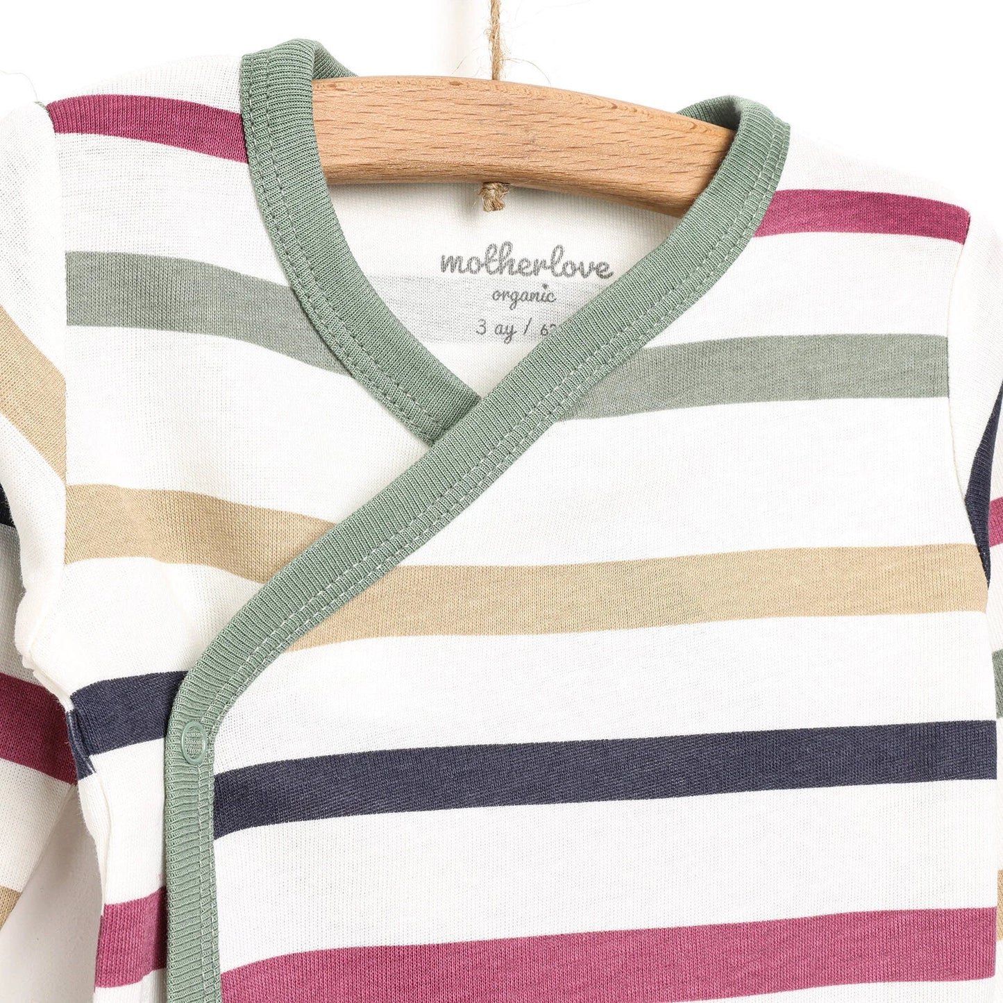 Motherlove Newborn Organic Sleeve Bodysuit - Beige