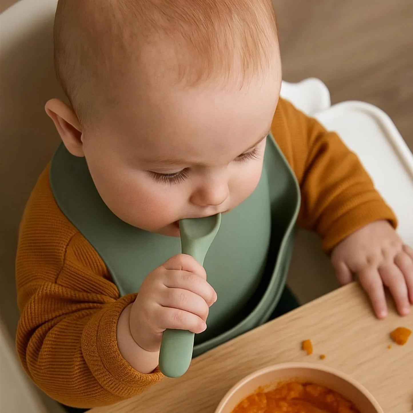 Vital Baby Nourish Mess Catcher - Natural Stone