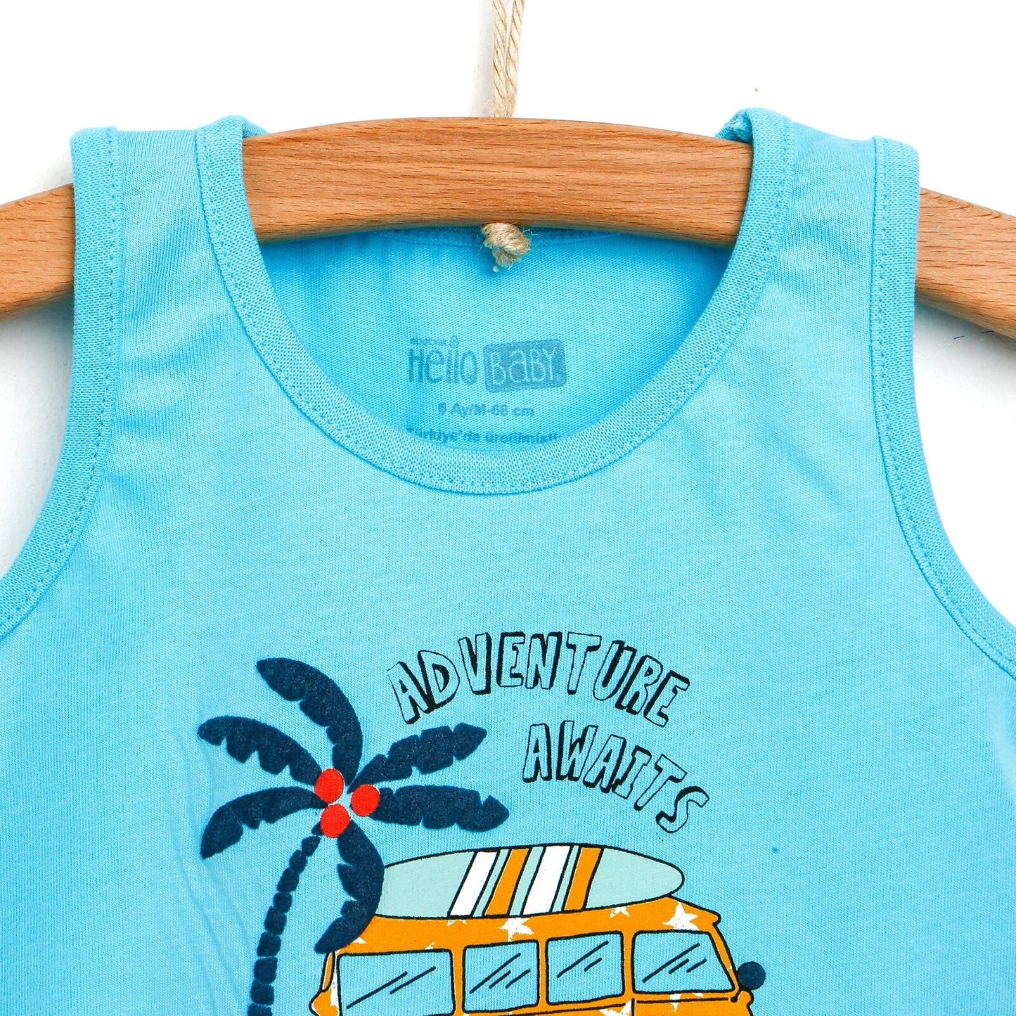 HelloBaby Basic Baby Boy Tank Top - Turquois