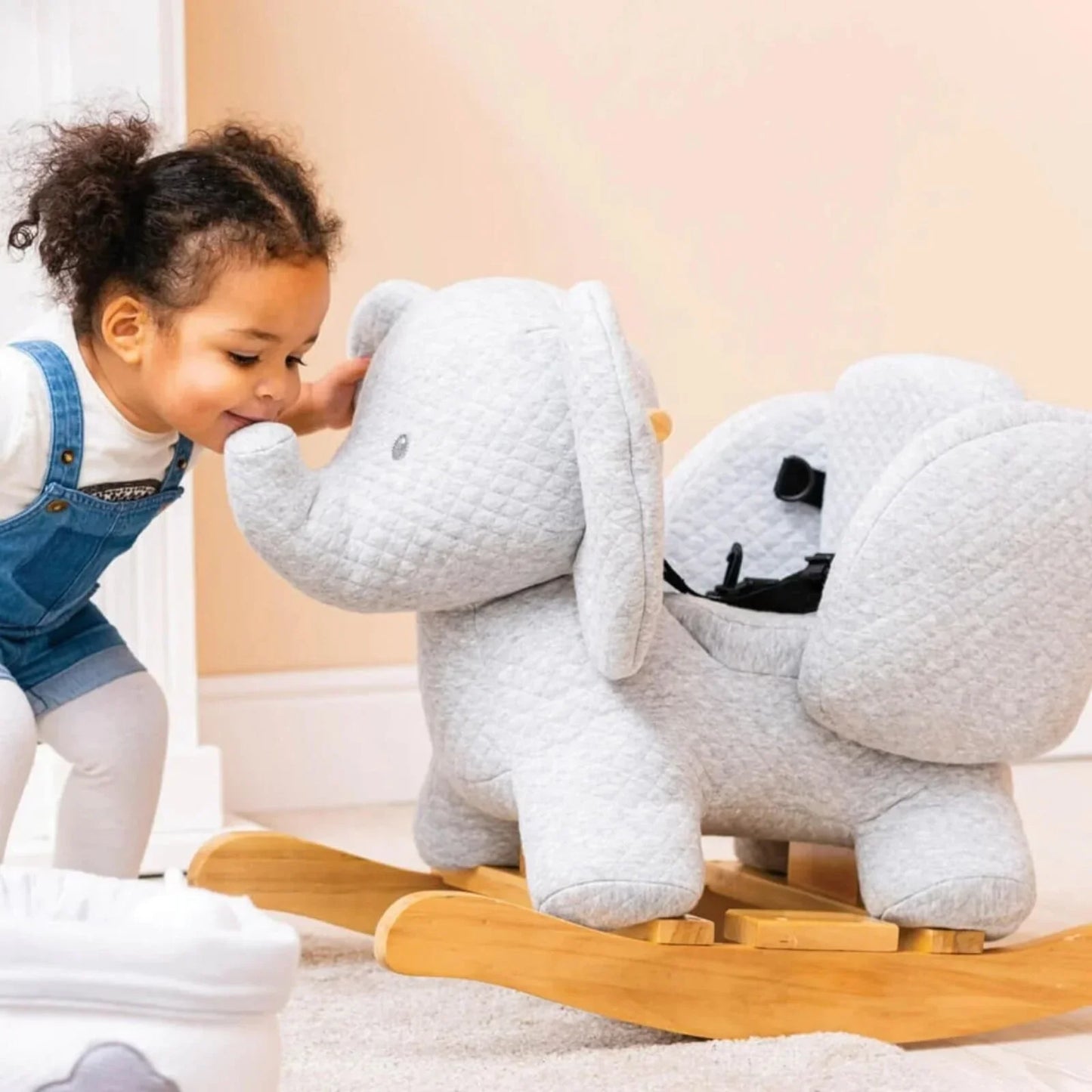 Nattou Tembo Cotton Elephant Rocker