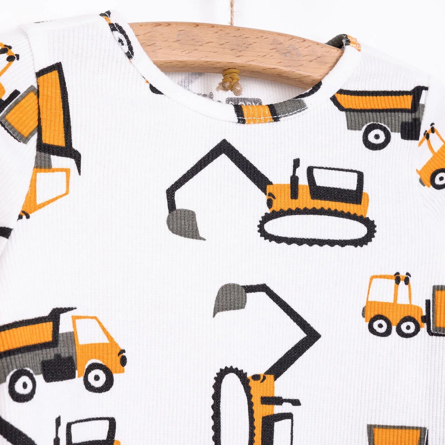 HelloBaby Boy Long Sleeve Pyjamas Set - Ecru