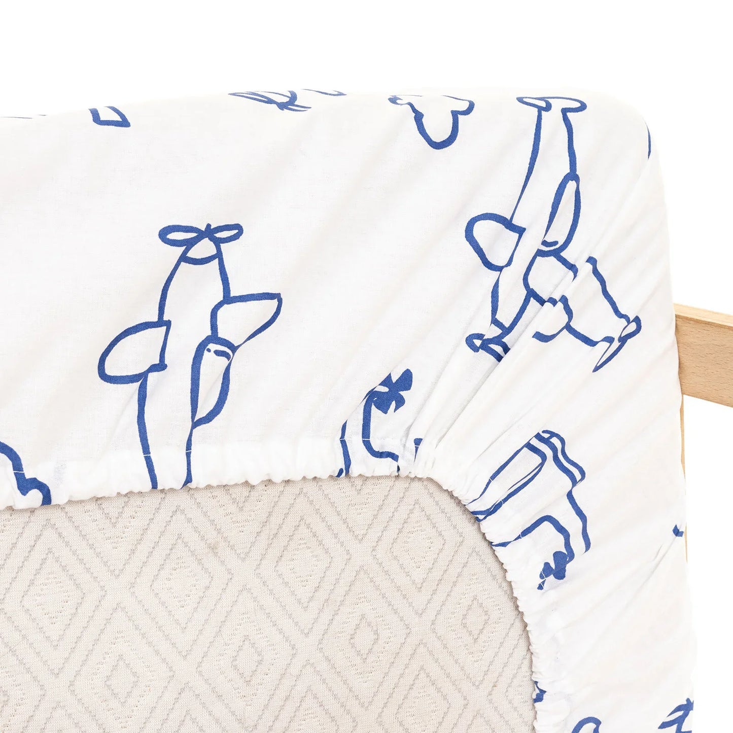 Little Dreams Baby Boy Crib Sheet - Blue