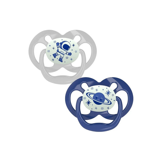 Dr. Brown's Advantage Glow in the Dark Soother 6-18 months Assorted - Blue